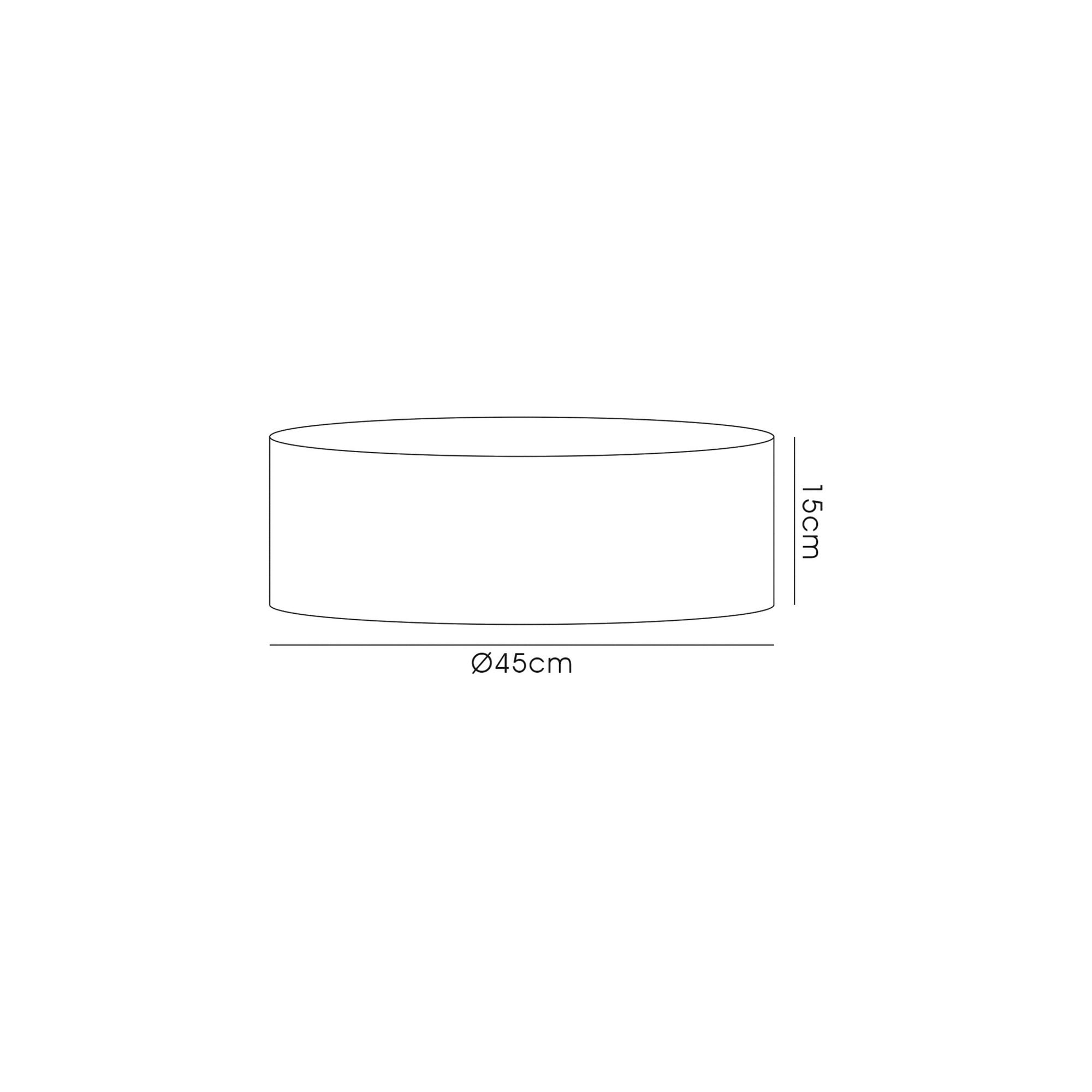 Fabula Buckhurst Round 450 x 150mm Shade - Gold & Black - Shade Only