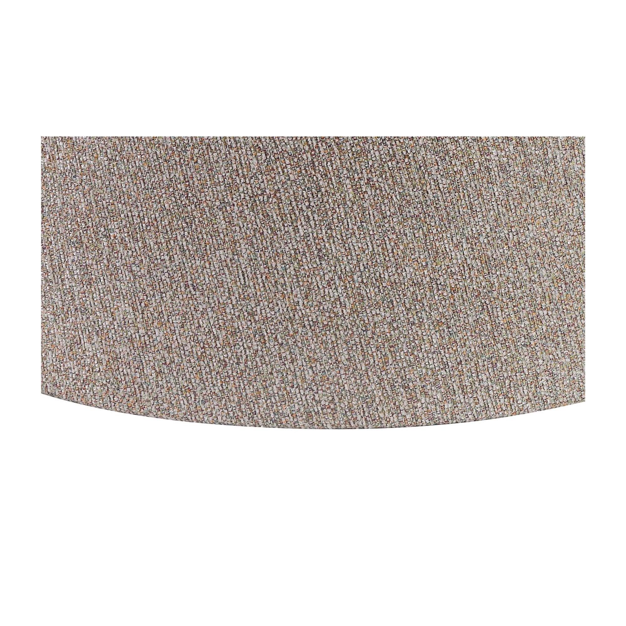 Fabula Buckhurst Round 320/400 x 260mm Fabric Shade - Multi & White Laminate - Shade Only