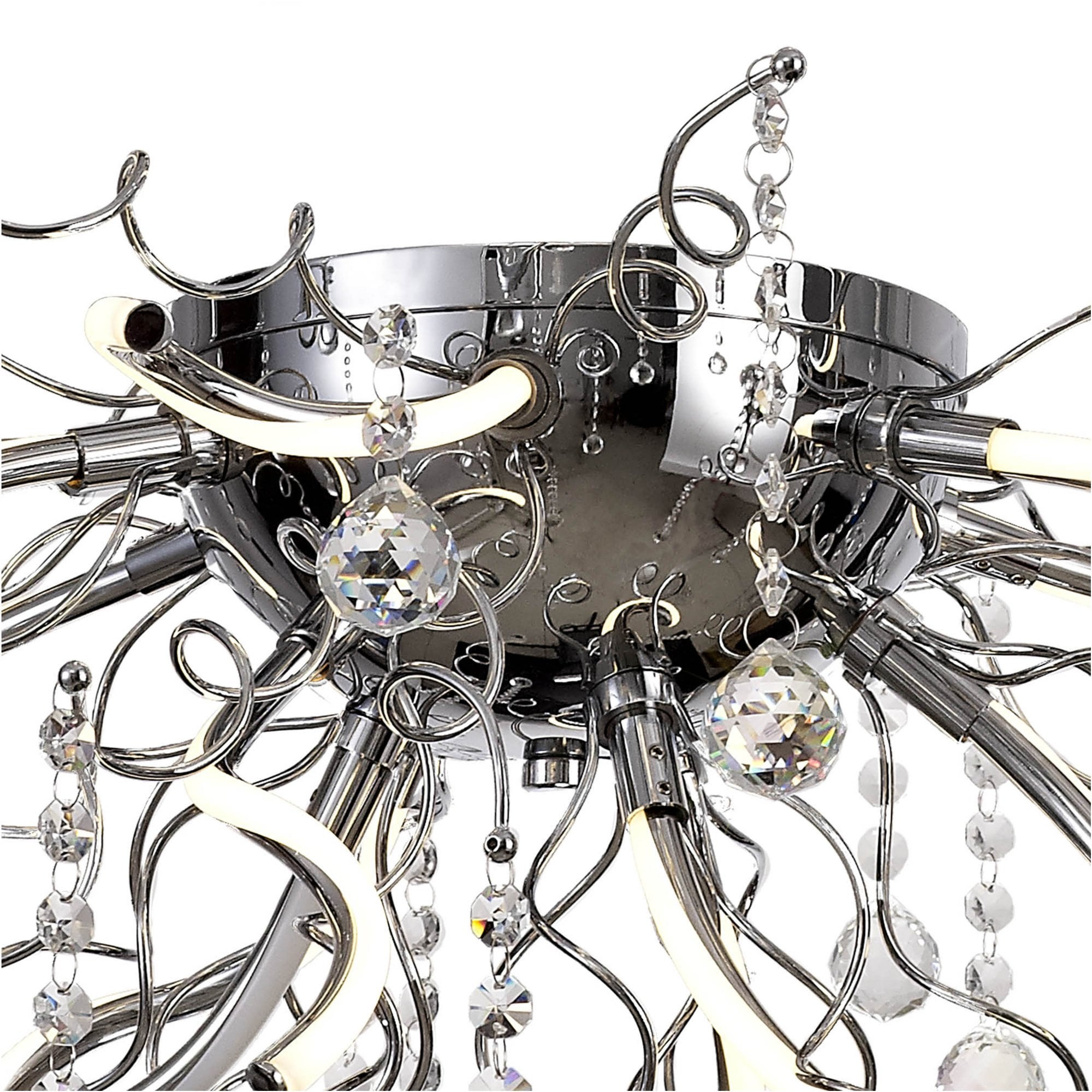 Fabula Alderton Dimmable 12 Light LED Flush Light - Polished Chrome