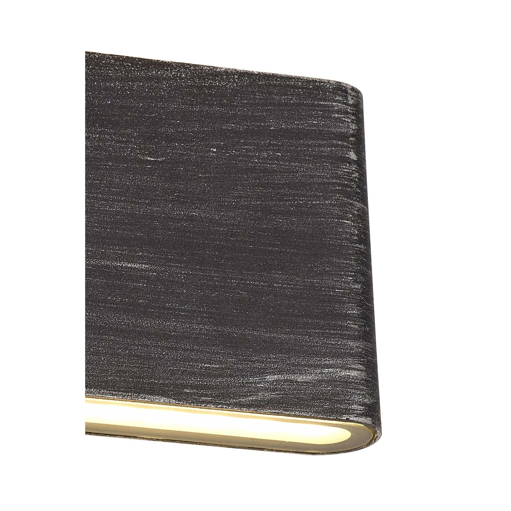 Fabula Danbury 6W LED Up & Down Wall Lamp - Black Silver - IP54