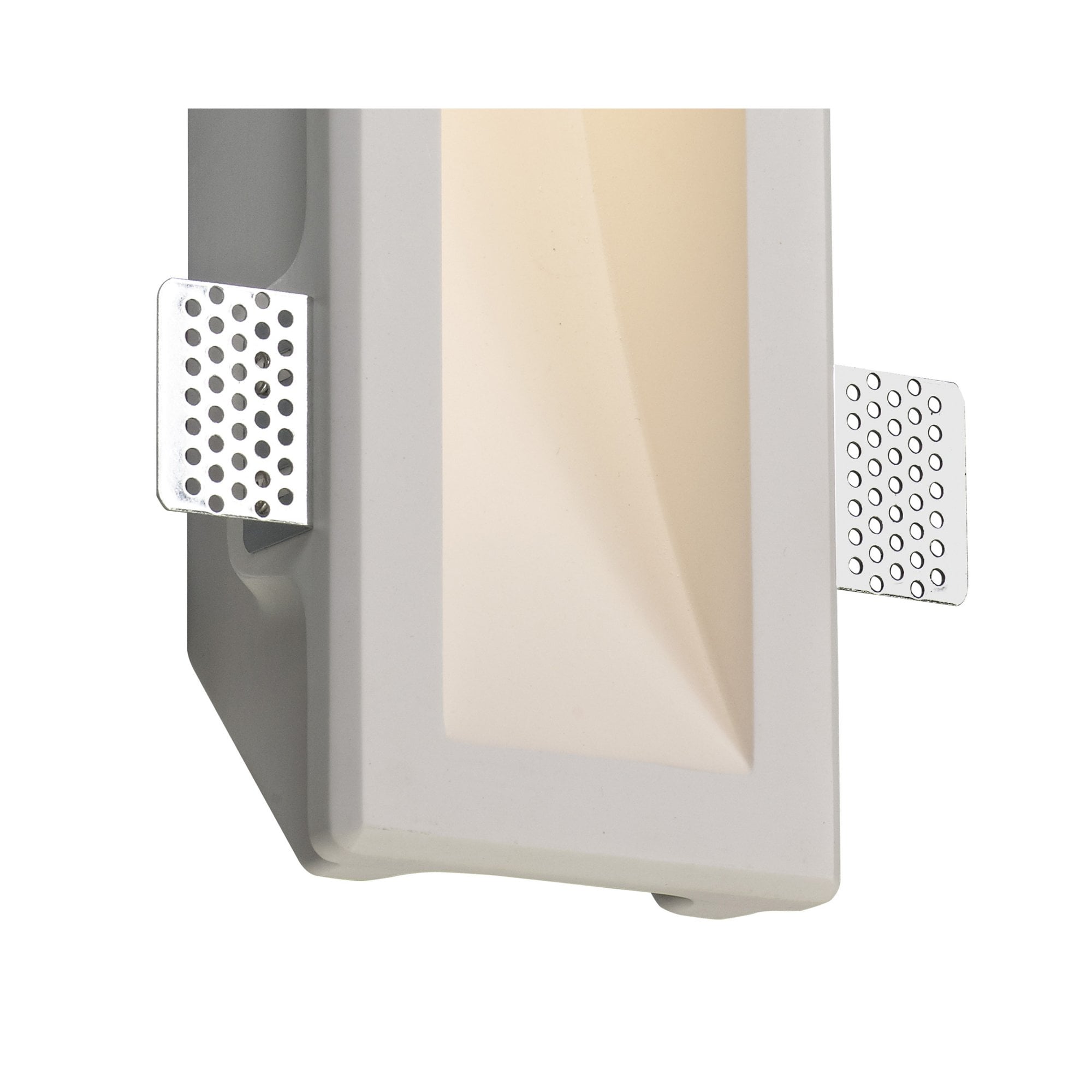 Fabula Theydon Medium Recessed Wall Lamp - White Paintable Gypsum