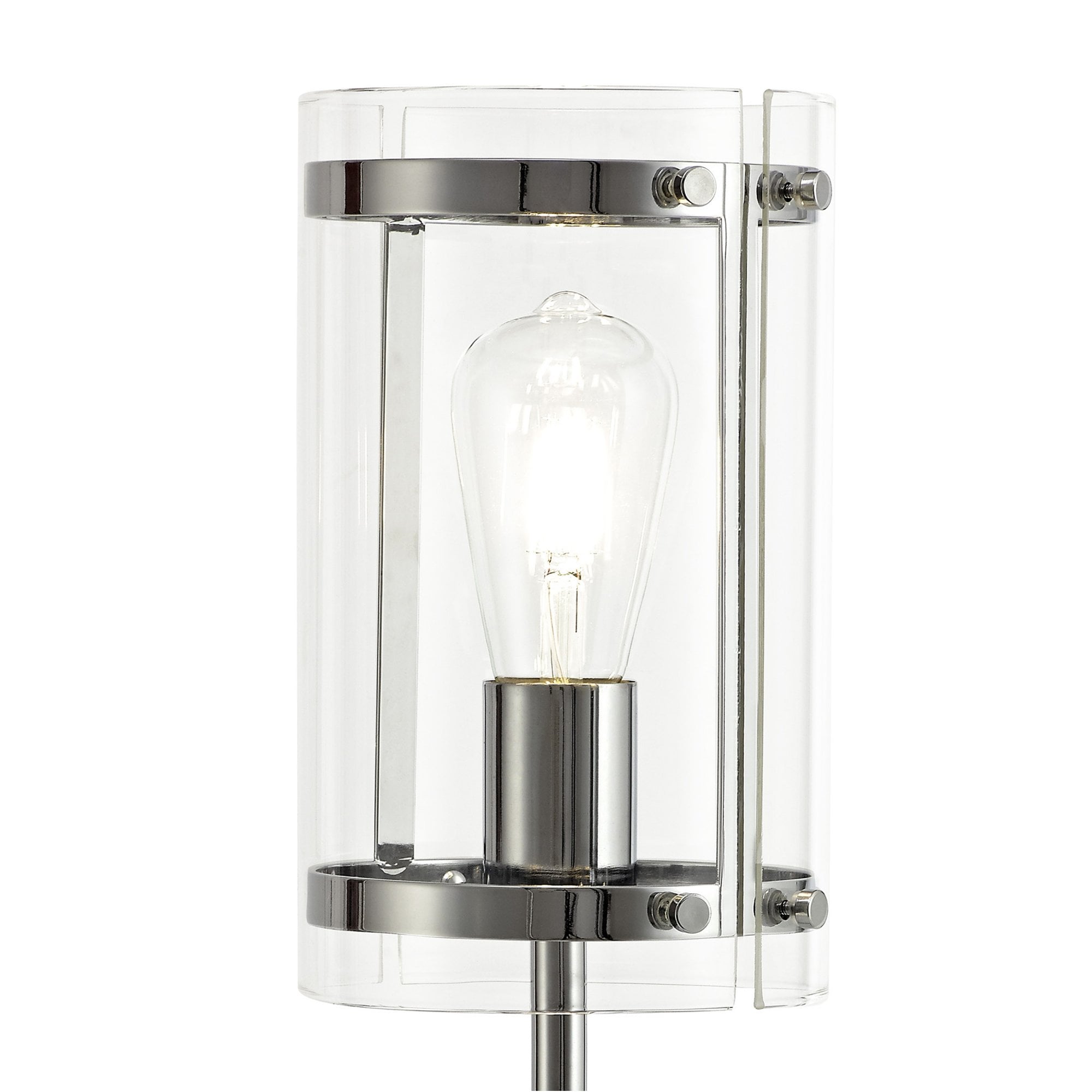 Fabula Regents Single Table Lamp - Polished Chrome