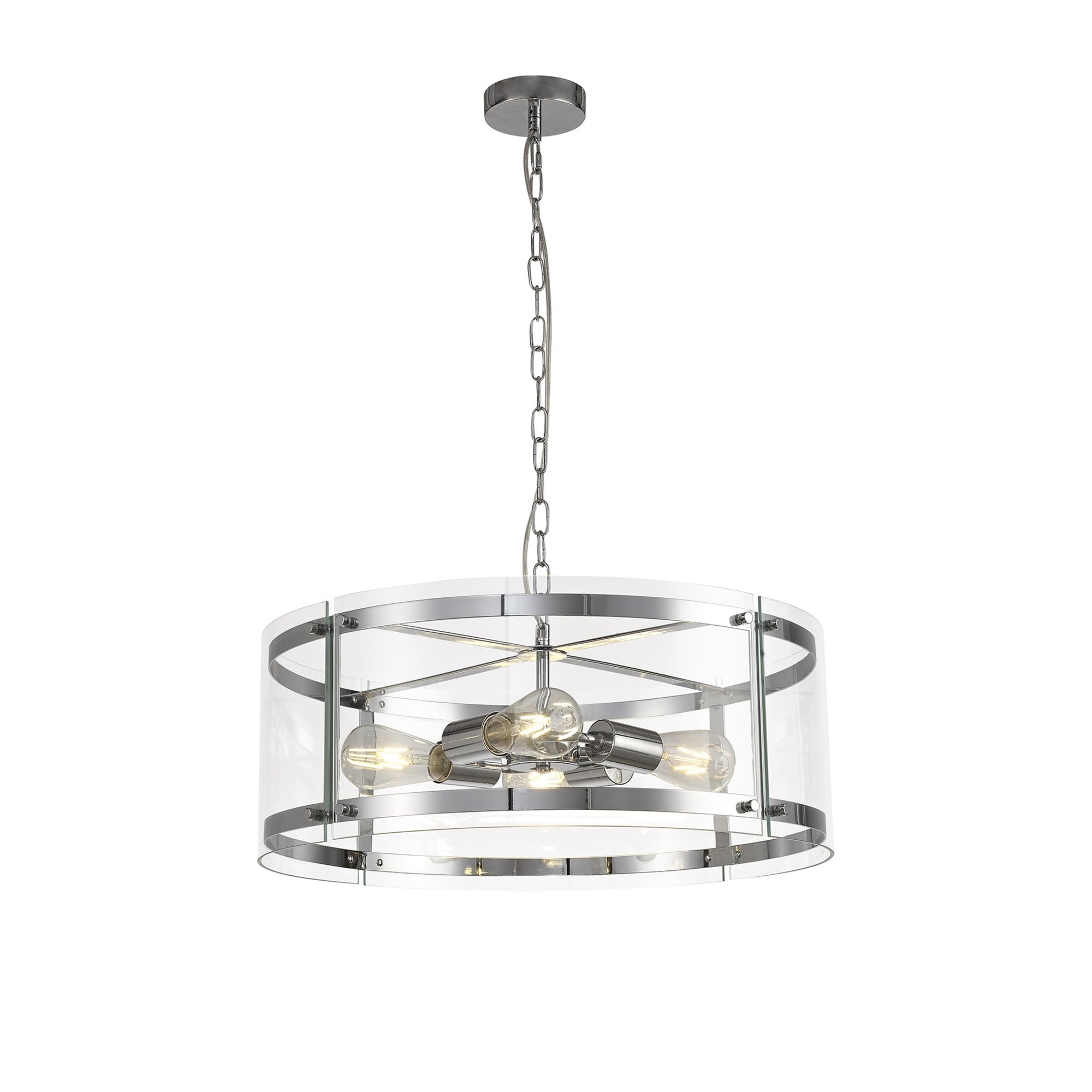 Fabula Regents 4 Light Pendant - Polished Chrome