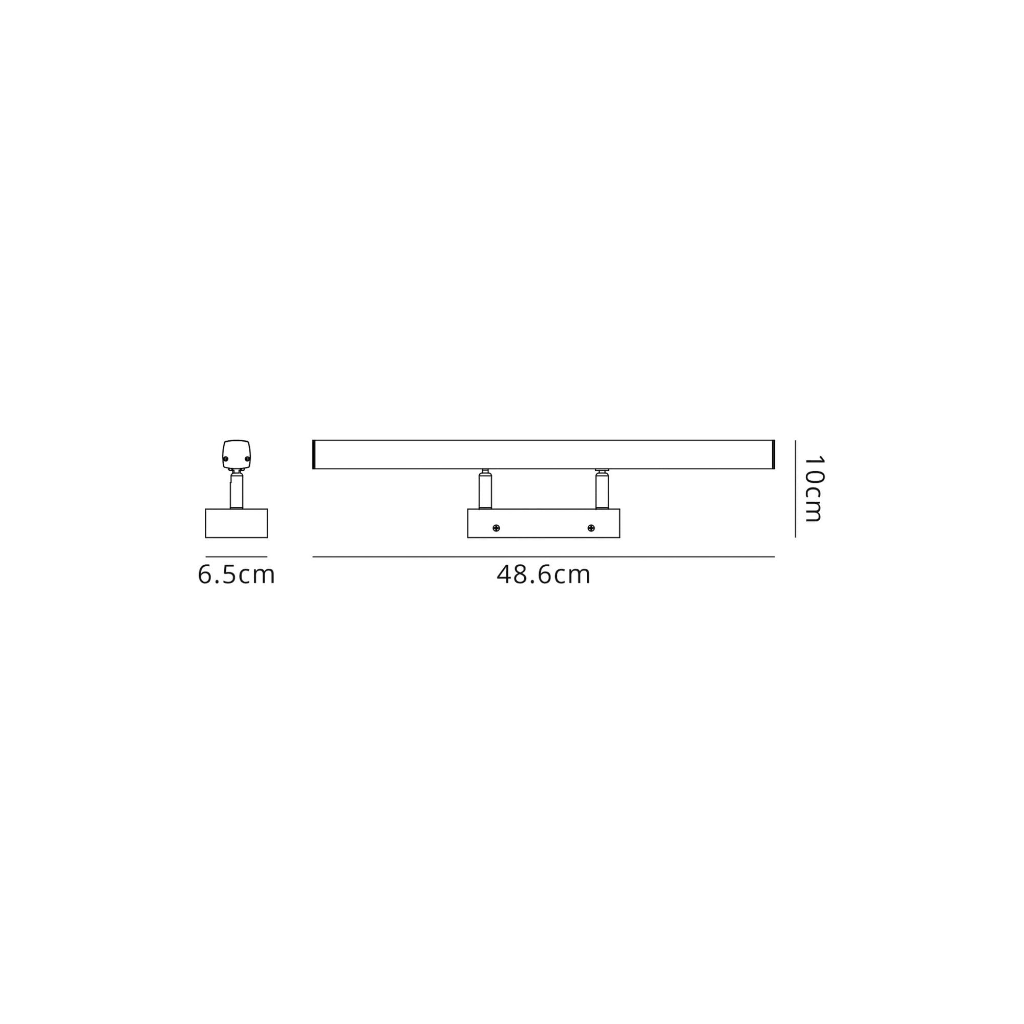 Fabula Bradwell Medium Adjustable LED Wall Lamp - Polished Chrome - IP44
