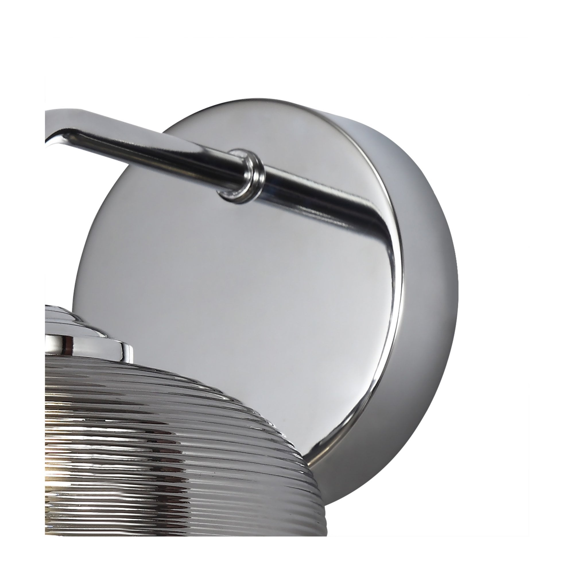 Fabula Ripley LED Wall Lamp - Polished Chrome & Smoked Glass