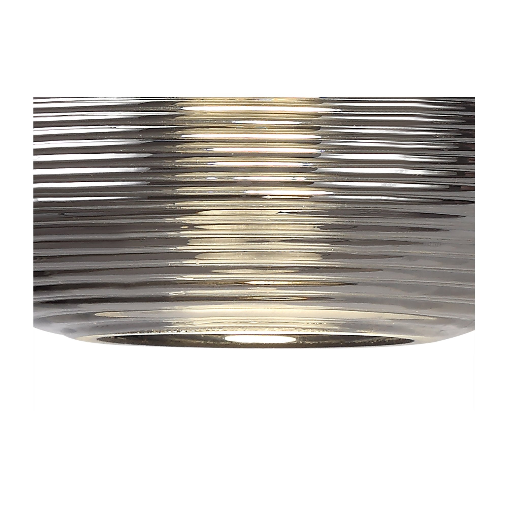 Fabula Ripley LED Wall Lamp - Polished Chrome & Smoked Glass