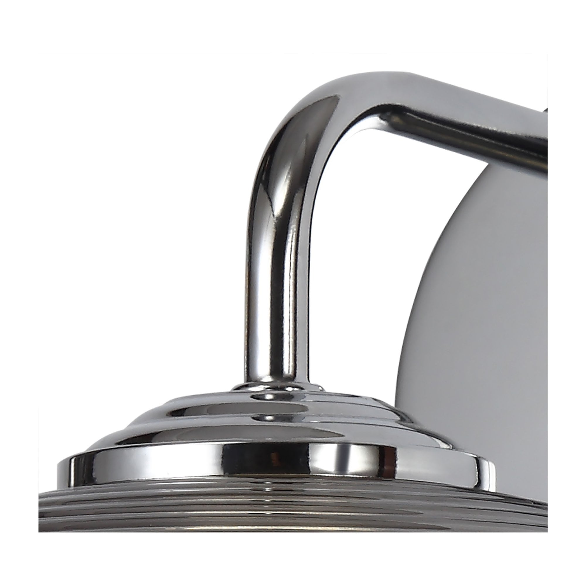 Fabula Ripley LED Wall Lamp - Polished Chrome & Smoked Glass