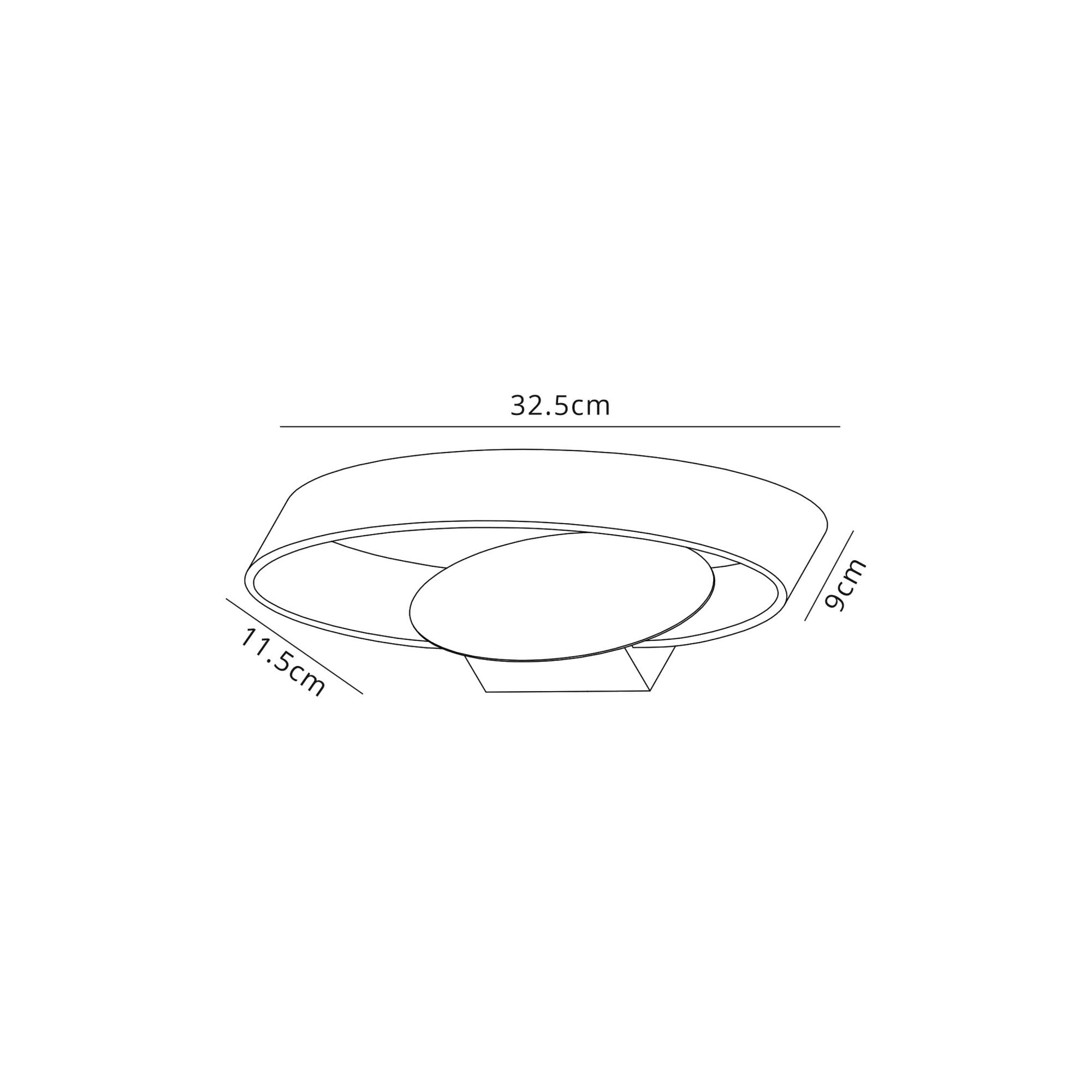 Fabula Ellesmere LED Wall Lamp - White & Polished Chrome