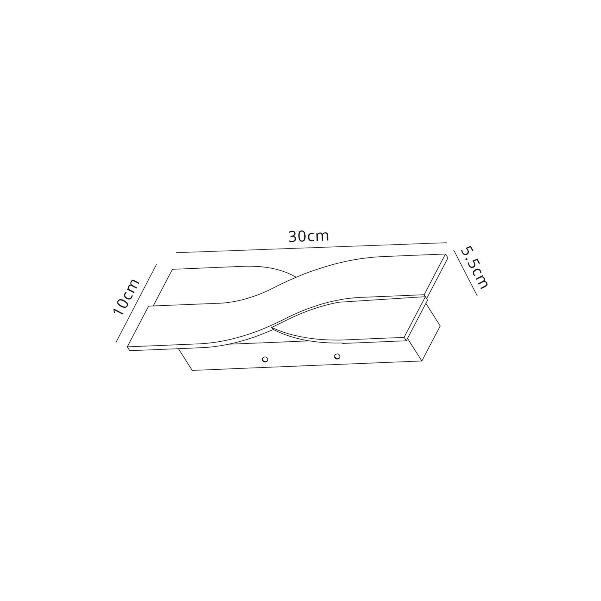 Fabula Coppice LED Wall Lamp - Brushed Aluminium & Frosted White