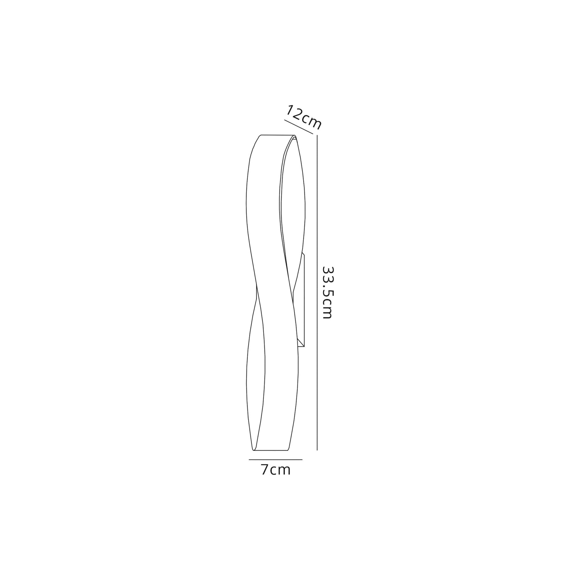 Fabula Essex LED Wall Lamp - Sand Anthracite & Satin Nickel