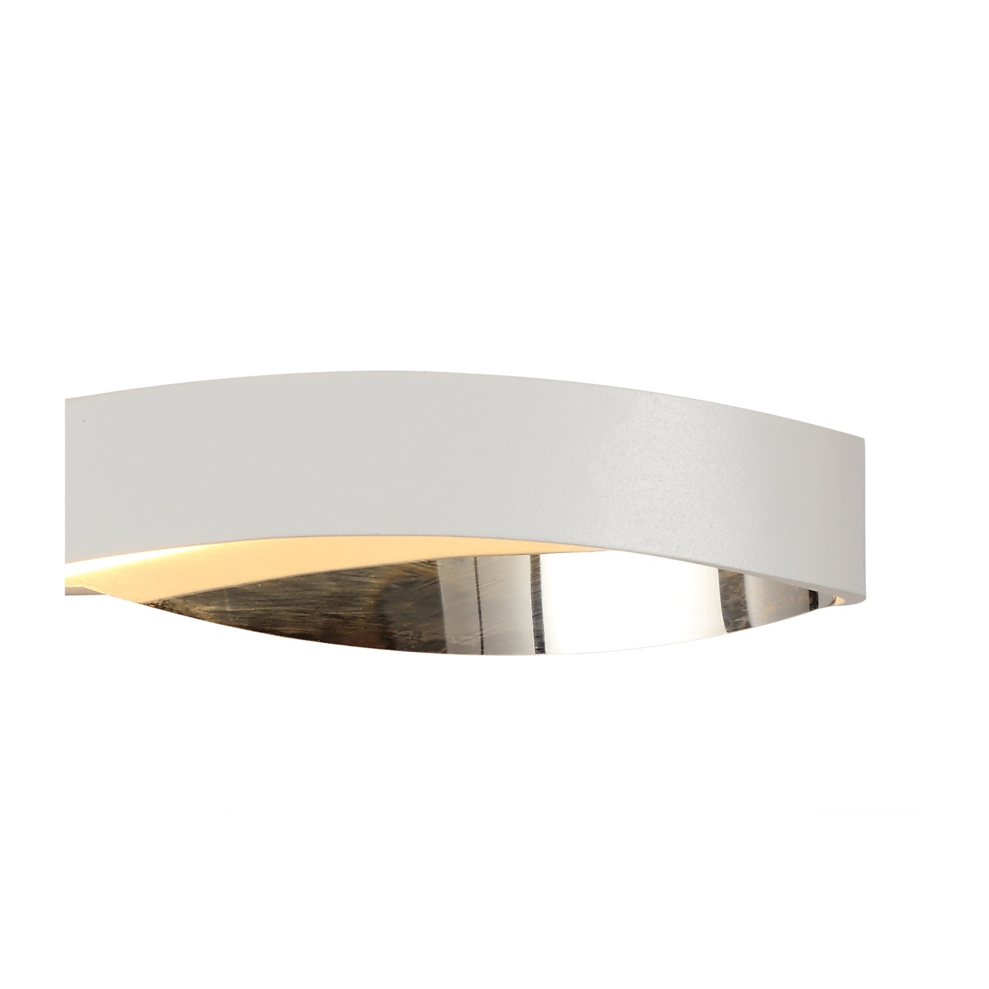 Fabula Essex LED Wall Lamp - Sand White & Polished Chrome