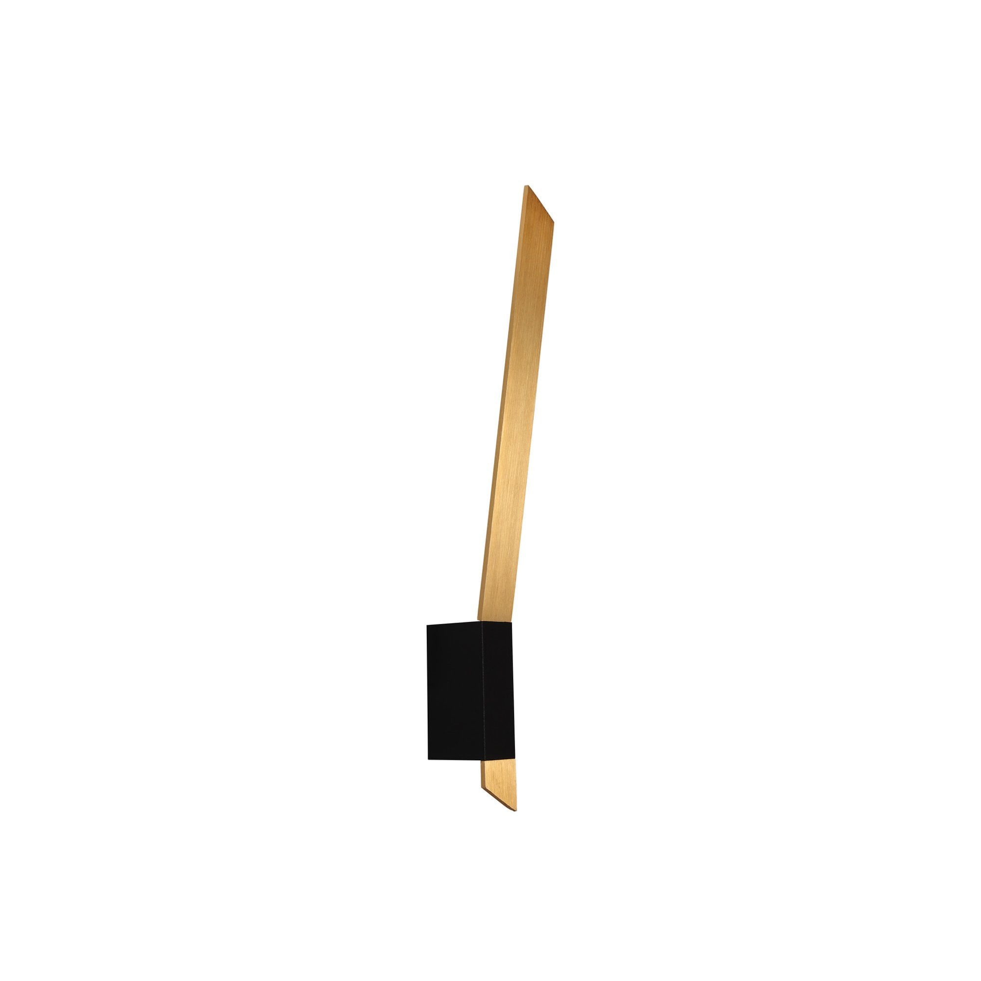 Fabula Shaftesbury LED Wall Lamp - Satin Gold & Sand Black