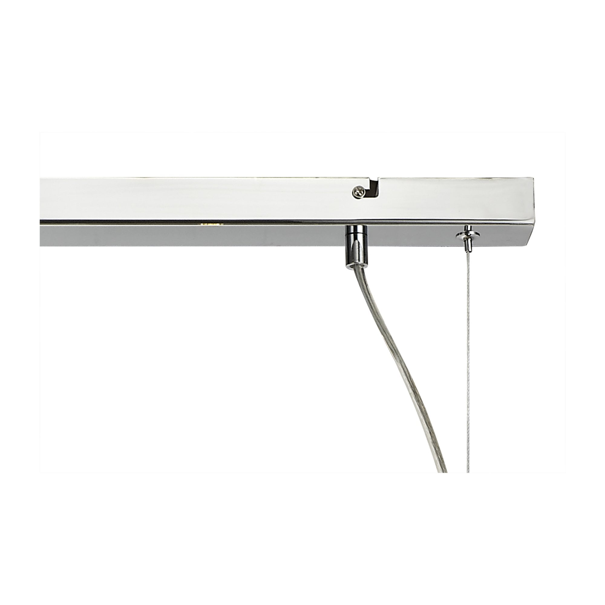 Fabula Roding 7 Light Linear Pendant - Polished Chrome & Smoked Glass