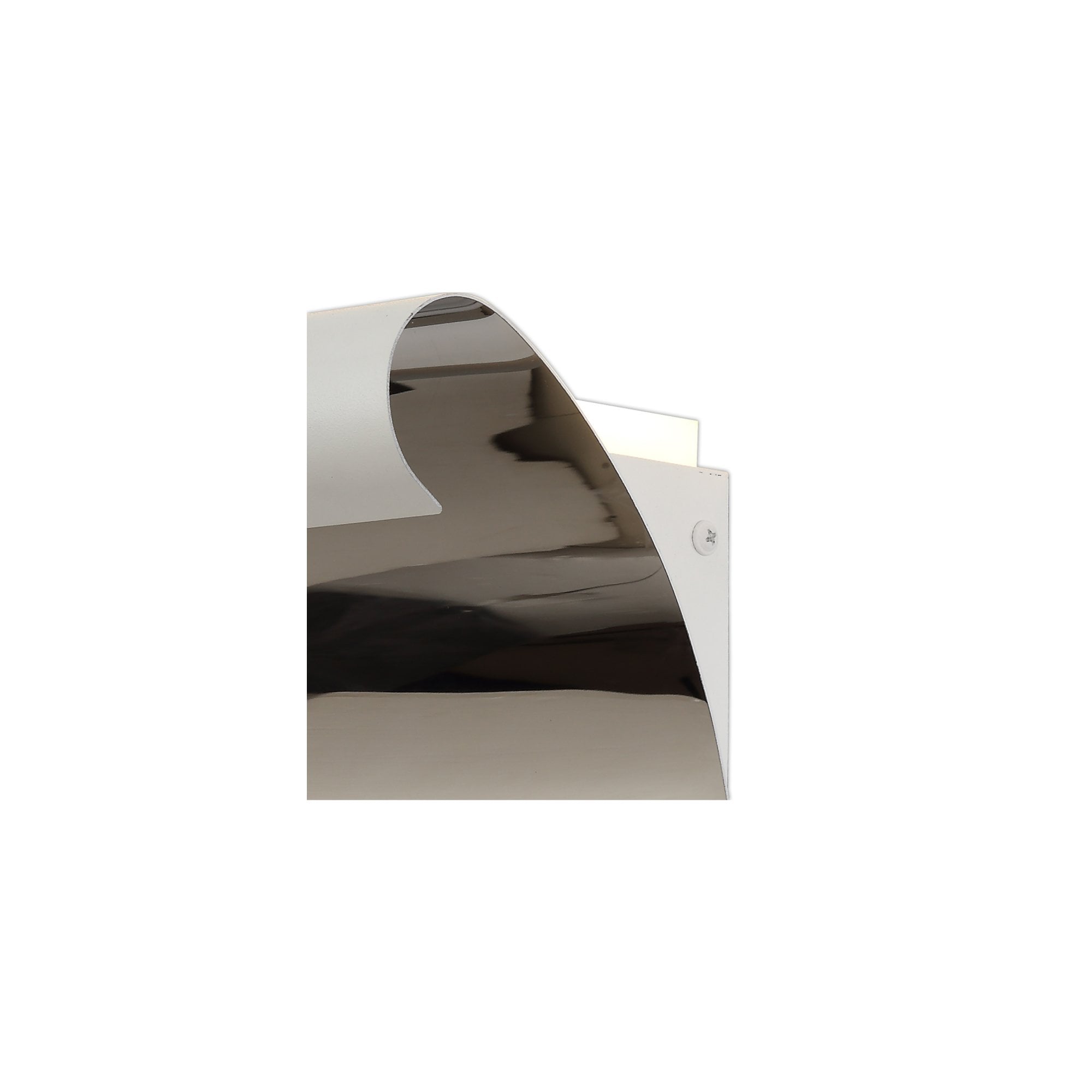 Fabula Avril 12W LED Wall Lamp - Sand White & Polished Chrome