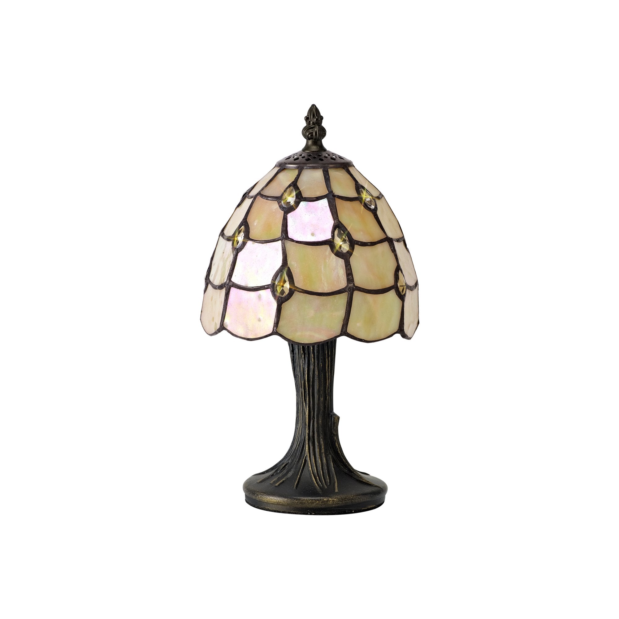 Fabula Crescent Single Table Lamp - Beige Shade
