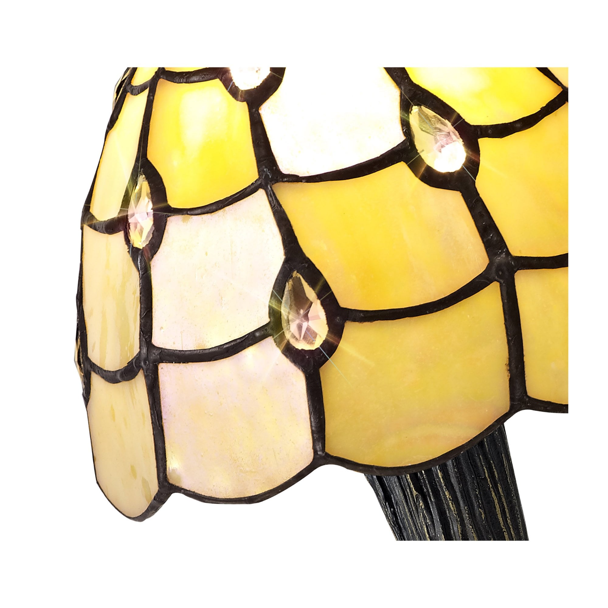 Fabula Crescent Single Table Lamp - Beige Shade