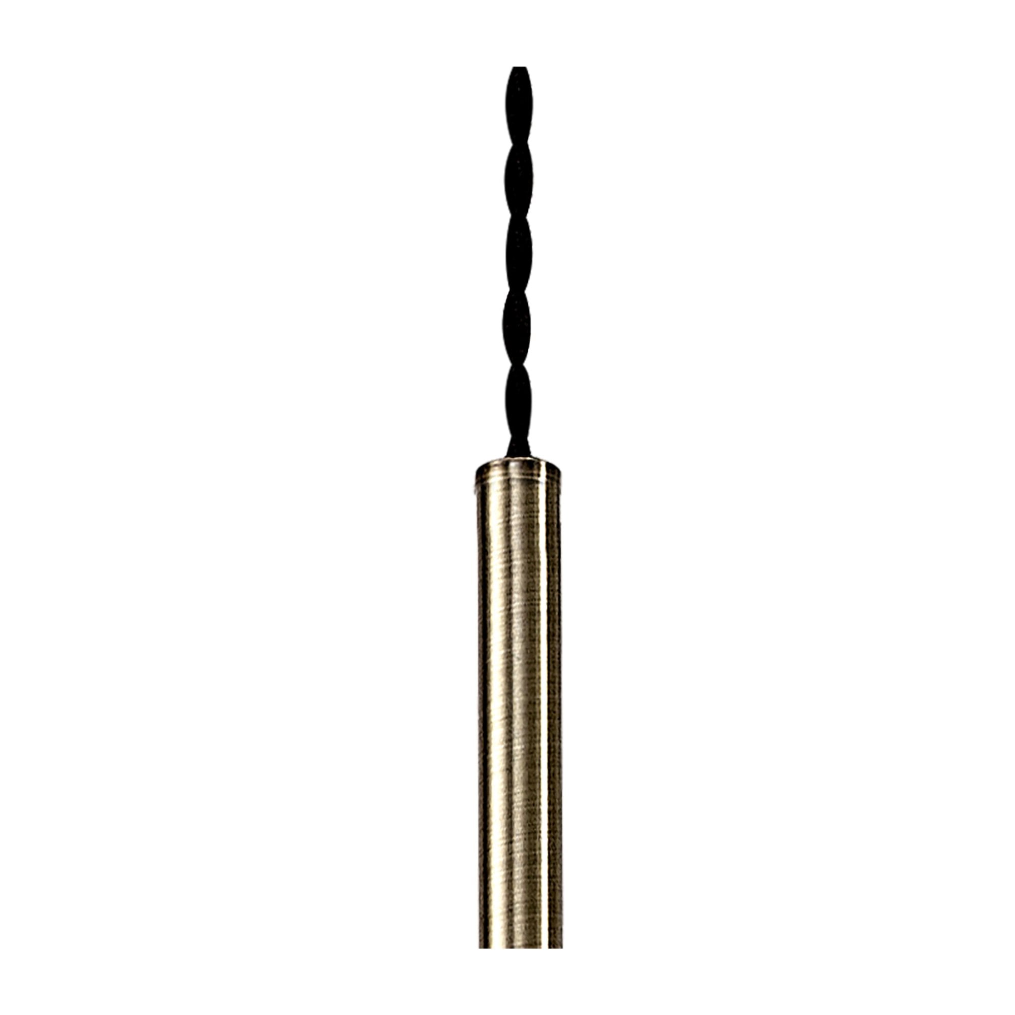 Fabula Churchill 3 Light Pendant - Antique Brass, Smoked & Amber Glass