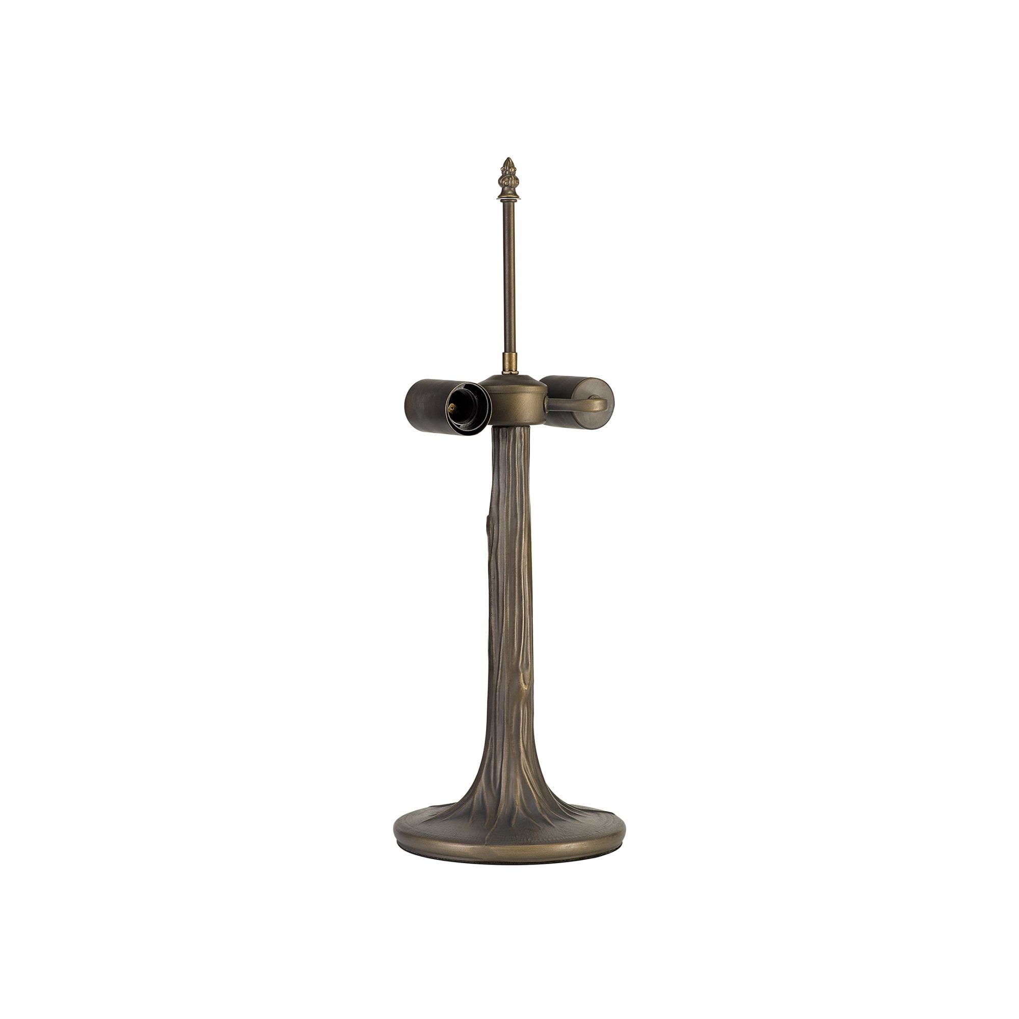 Fabula Harvest 2 Light Tree Like Tiffany Table Lamp Base - Aged Antique Brass - Base Only