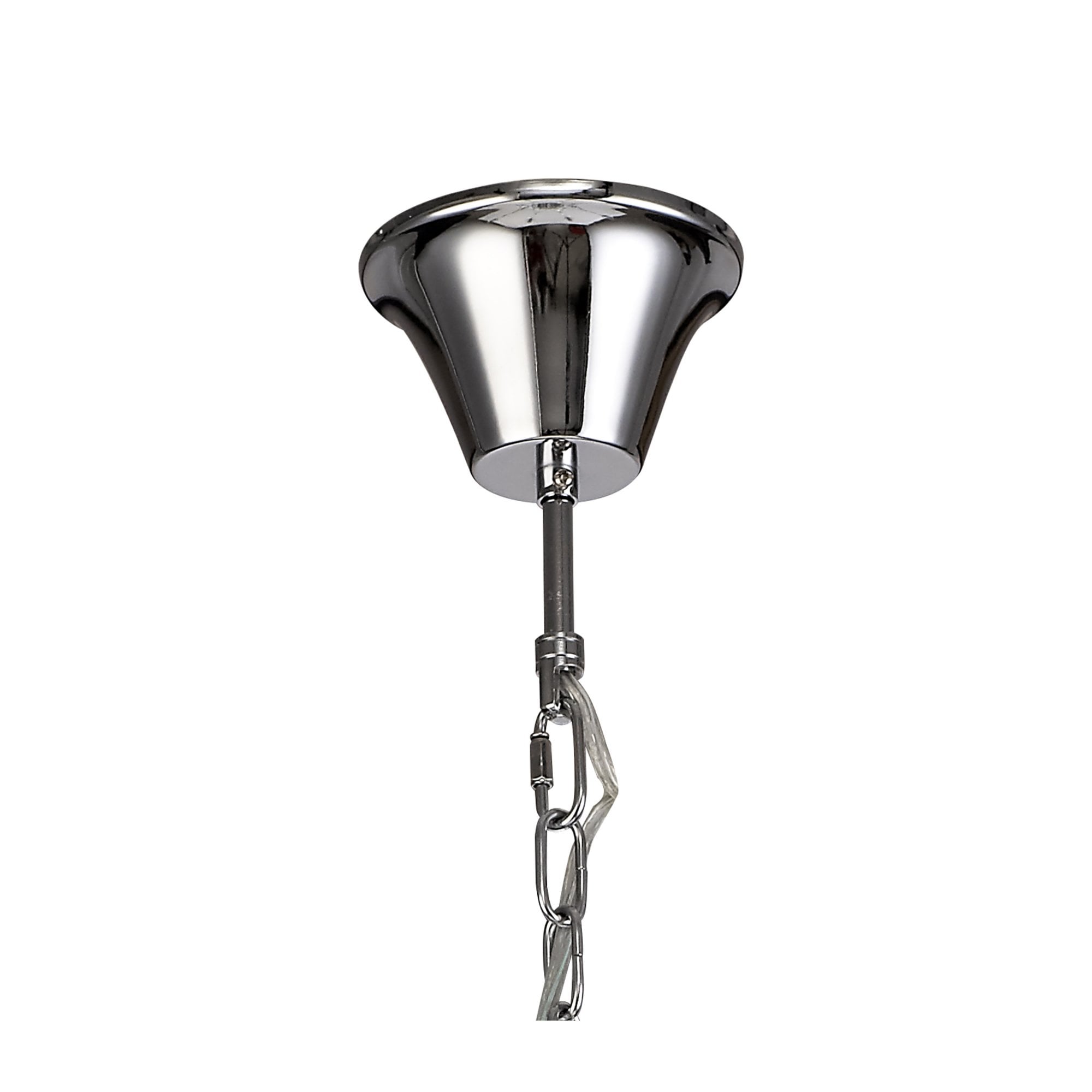 Fabula Hickman 8 Light Chandelier Pendant - Polished Chrome, Clear Glass & Crystal