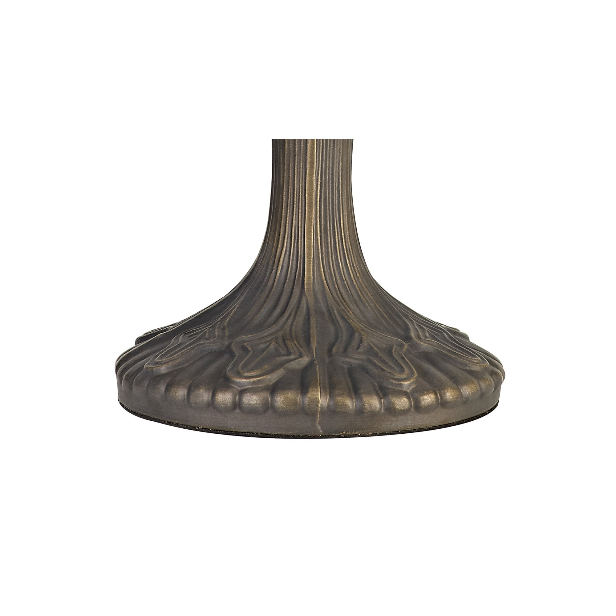 Fabula Harvest 2 Light Curved Tiffany Table Lamp Base - Aged Antique Brass - Base Only