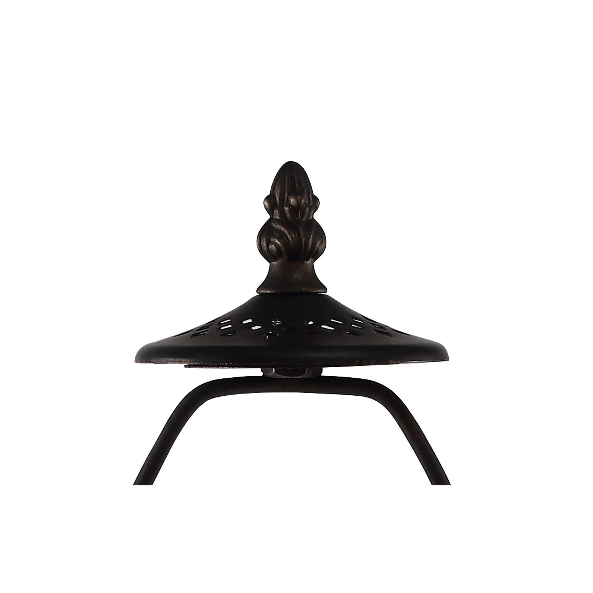 Fabula Harvest Single Octagonal Tiffany Table Lamp Base - Aged Antique Brass - Base Only