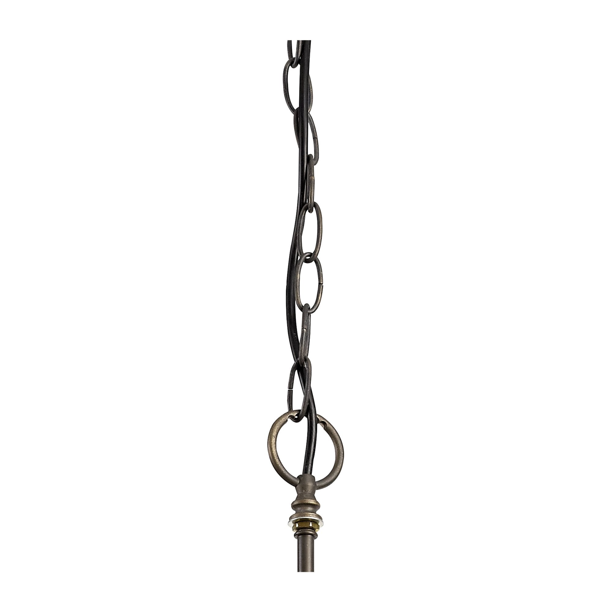 Fabula Harvest 3 Light Tiffany Suspension Kit - Aged Antique Brass - Frame Only