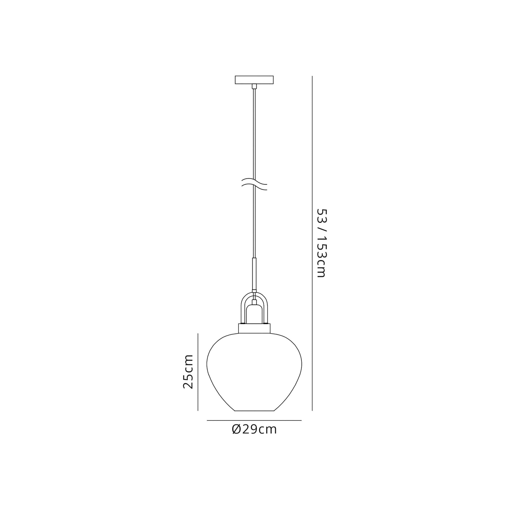 Fabula Audley Single Pendant - Polished Chrome, Black Smoke Plated & Clear Glass