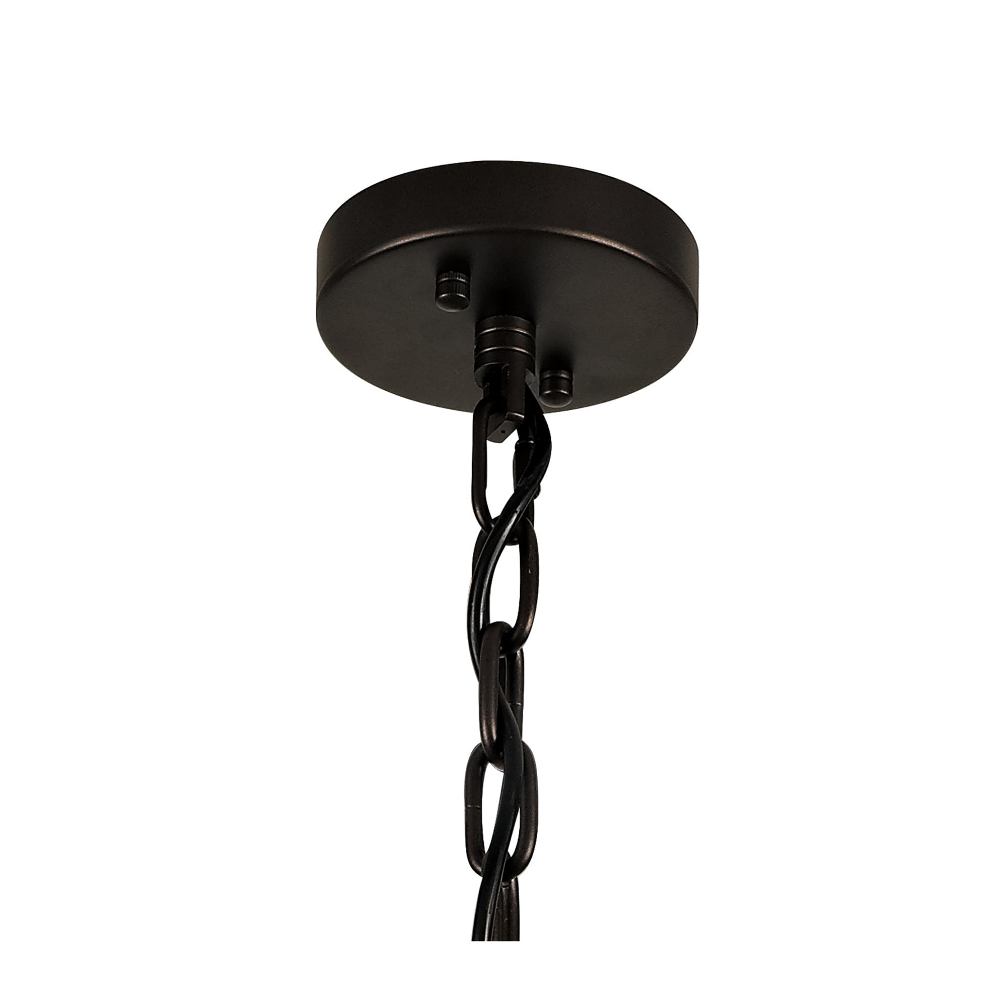 Fabula Malford Small 5 Light Round Semi-Flush/Pendant - Brown Oxide