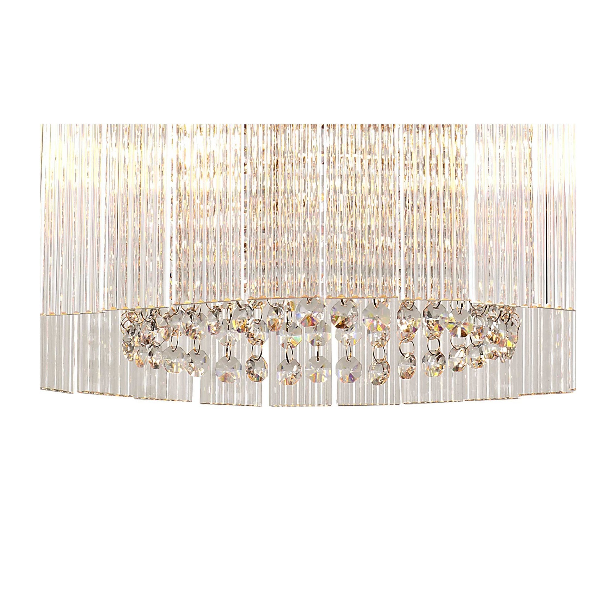 Fabula Malford Small 5 Light Round Semi-Flush/Pendant - Brown Oxide