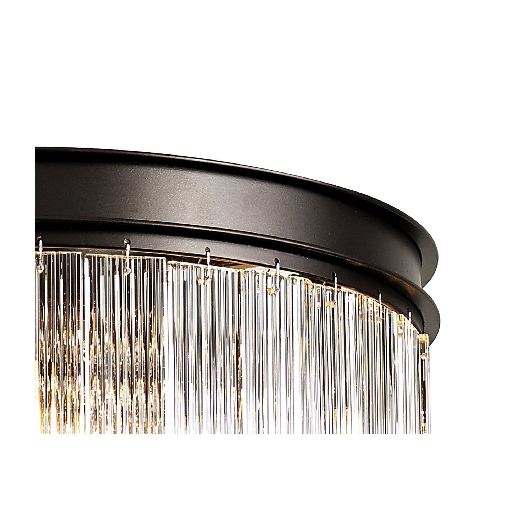 Fabula Malford Small 5 Light Round Semi-Flush/Pendant - Brown Oxide