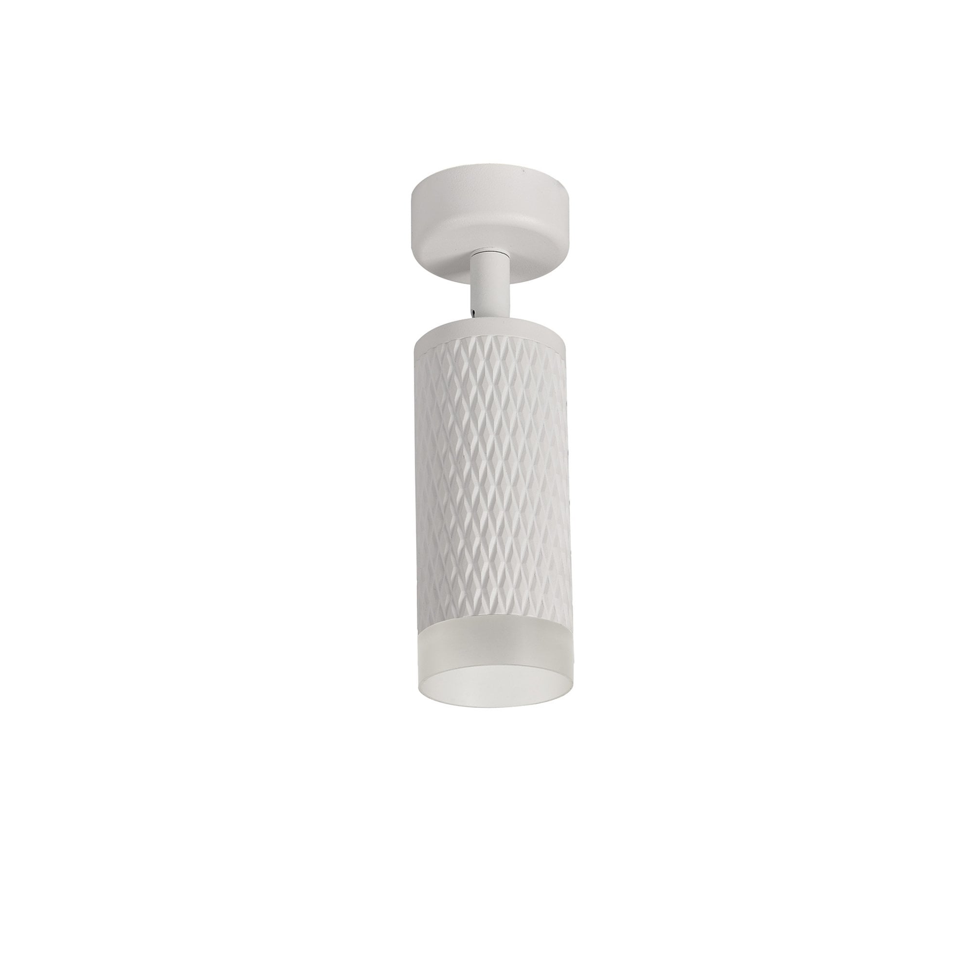 Fabula Summerfield Single Adjustable Spot Light - Sand White & Acrylic Ring