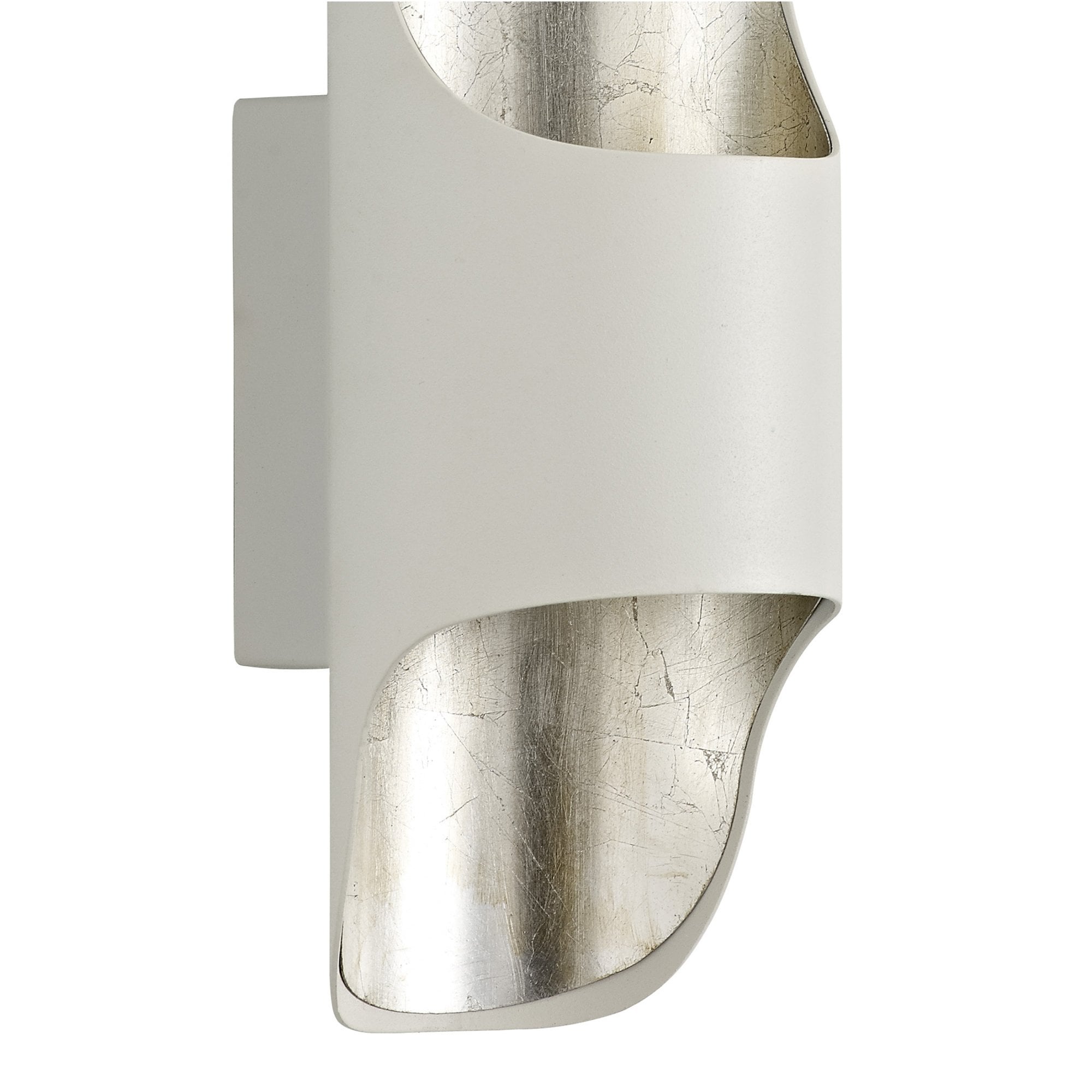 Fabula Stanmore LED Wall Lamp - White & Silver Leaf