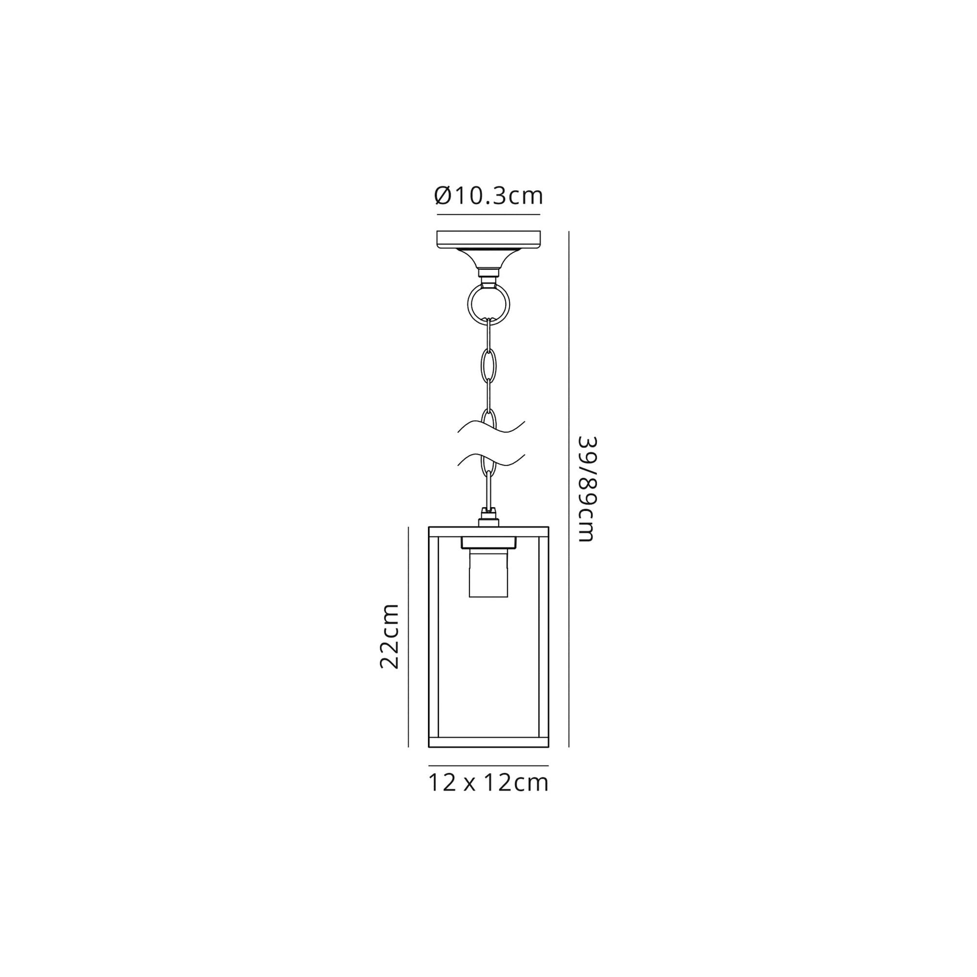 Fabula Honeycroft Pendant - Graphite Black - IP54
