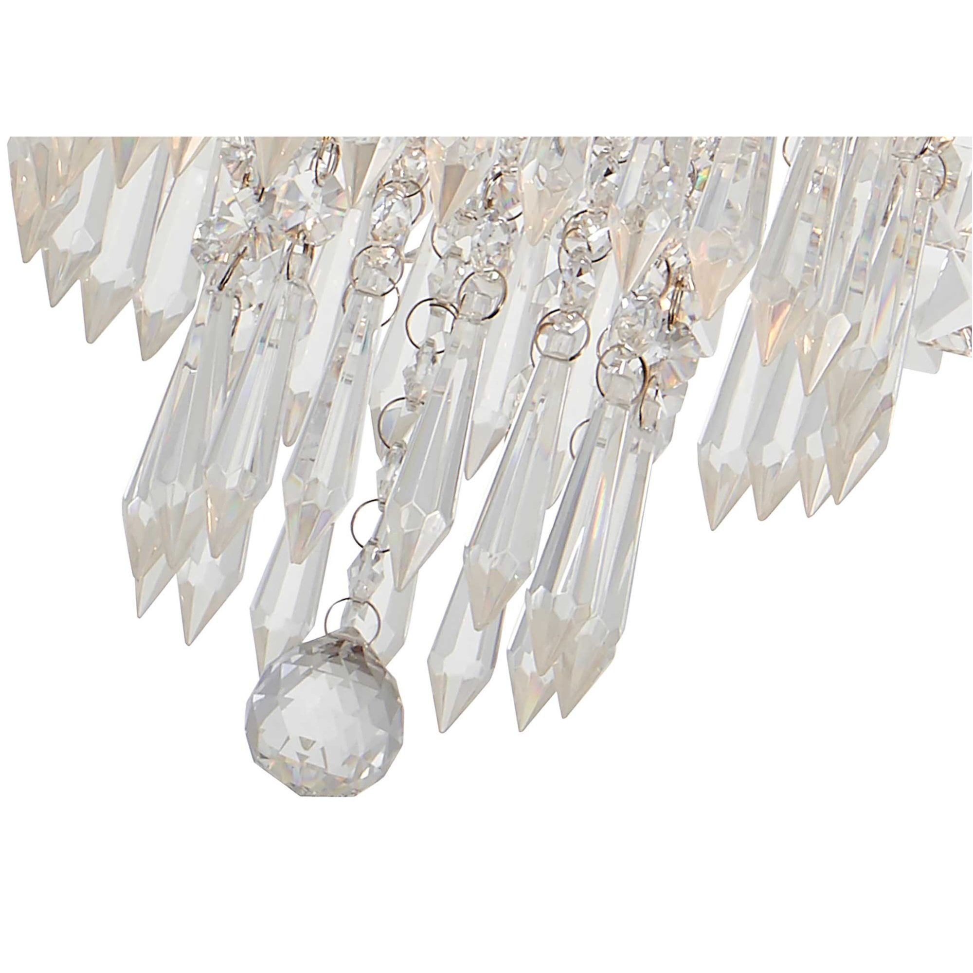 Fabula Wadham 4 Light Flush Light - Polished Chrome & Crystal - IP44