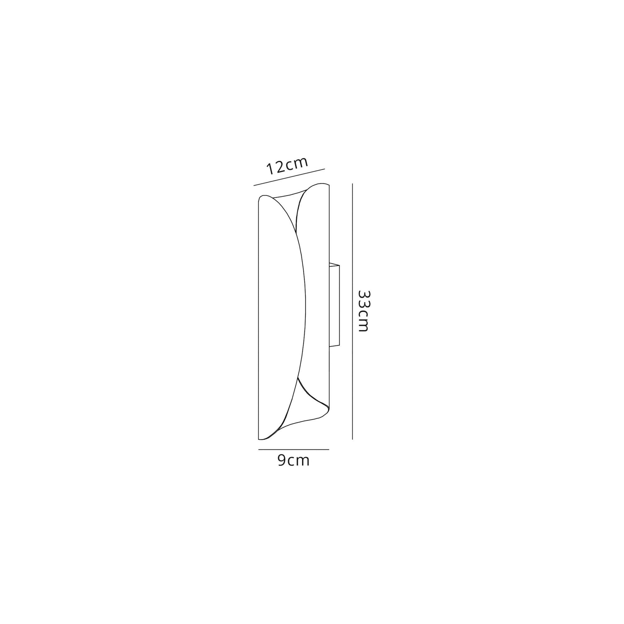 Fabula Monkhams LED Wall Lamp - Sand White & Polished Chrome