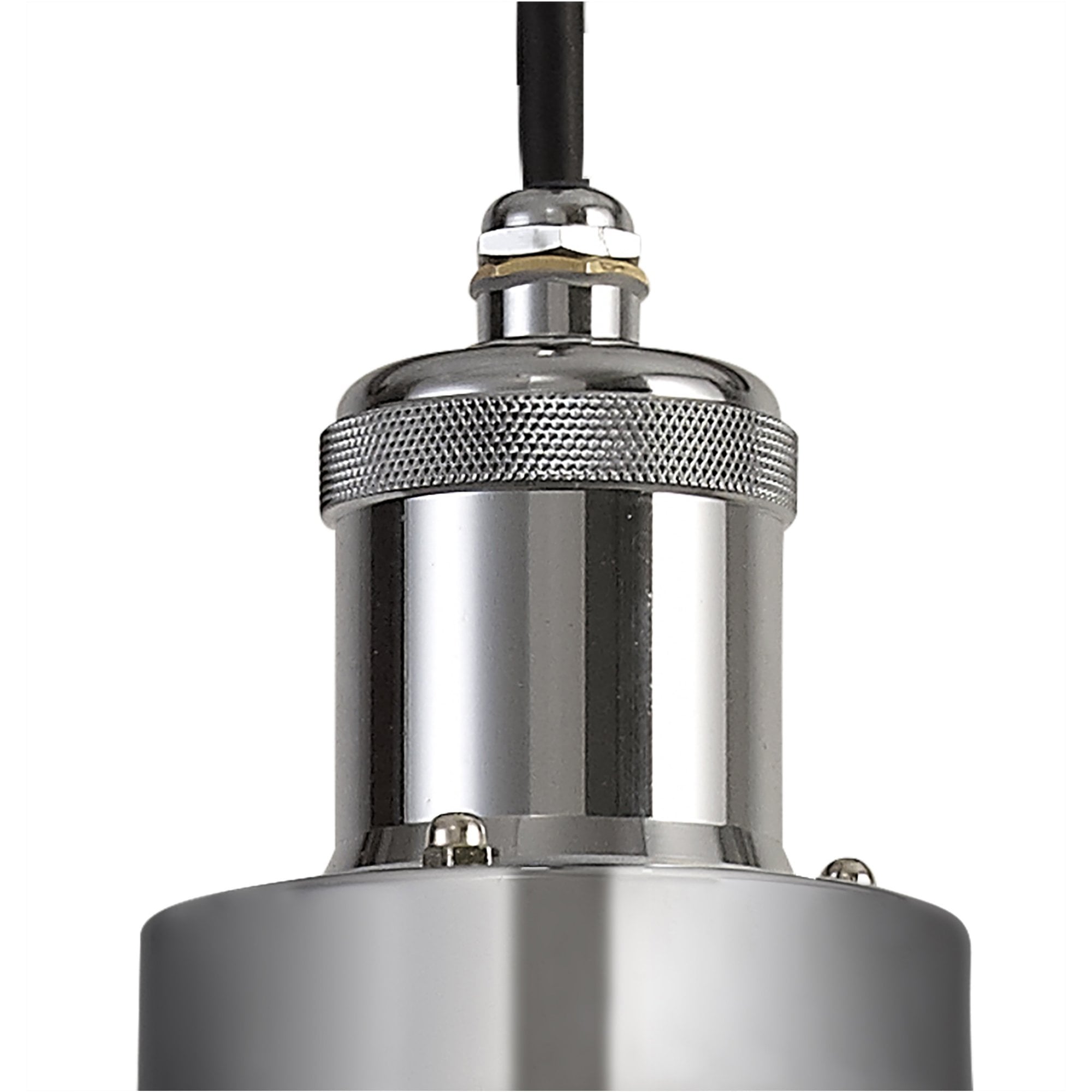 Fabula Avondale 15cm Single Pendant - Titanium Silver & Polished Chrome - IP65