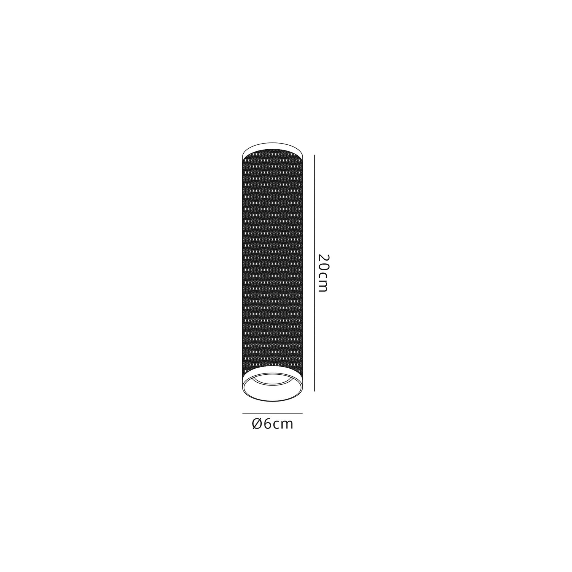 Fabula Summerfield Single 20cm Ceiling Spot Light - Sand White