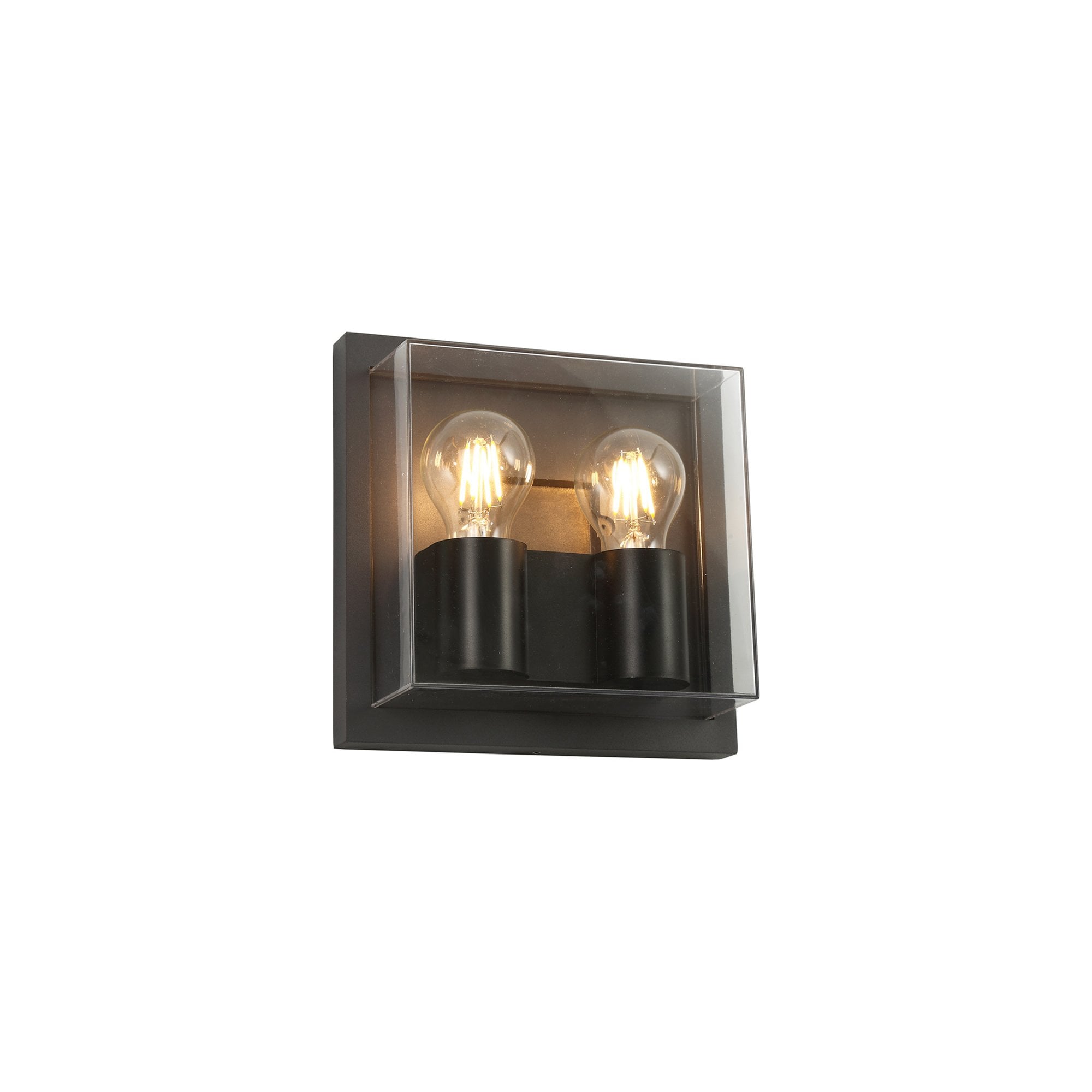 Fabula Richmond 2 Light Wall Lamp - Anthracite & Clear PC - IP65