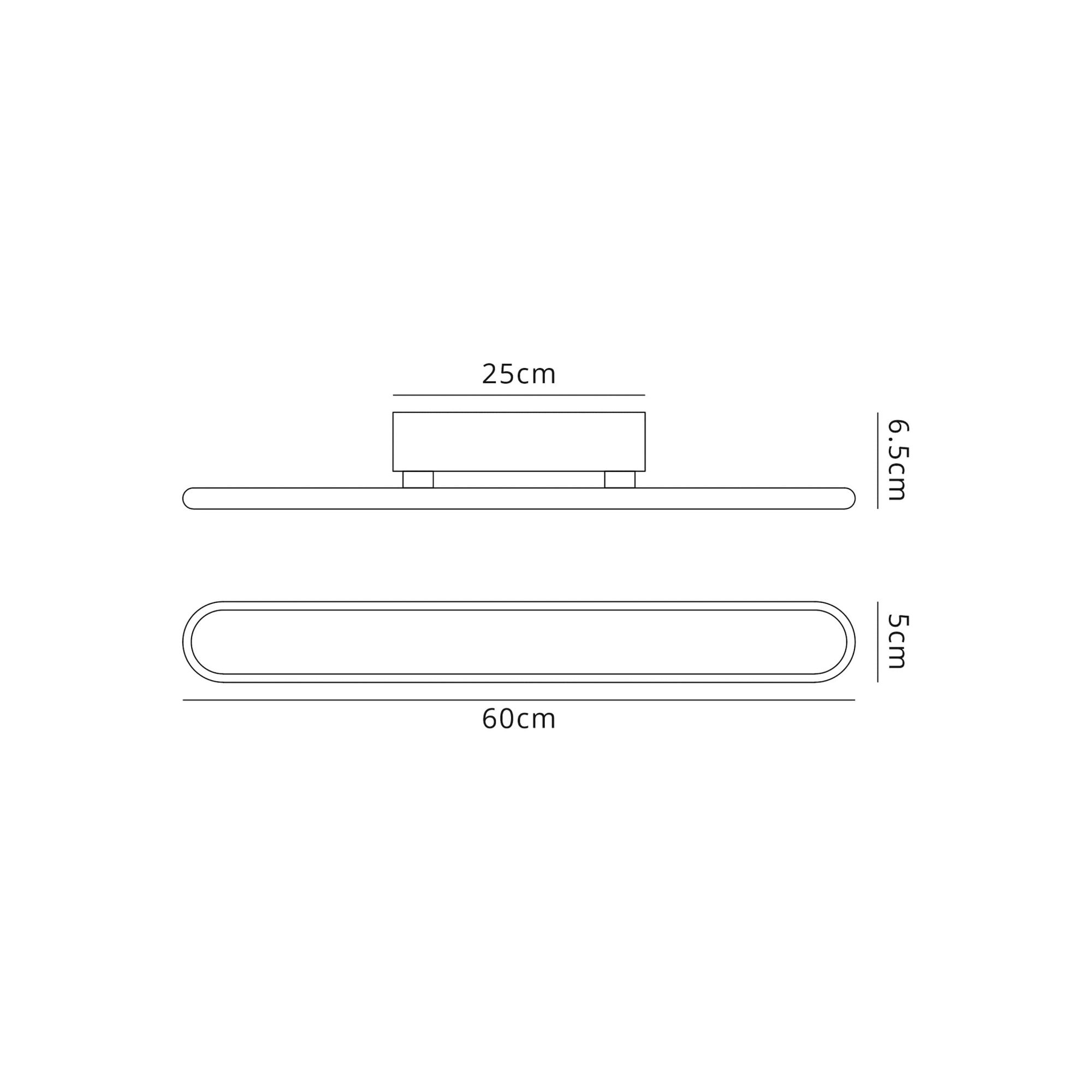 Fabula Chandler 600mm LED Wall Lamp - Sand White
