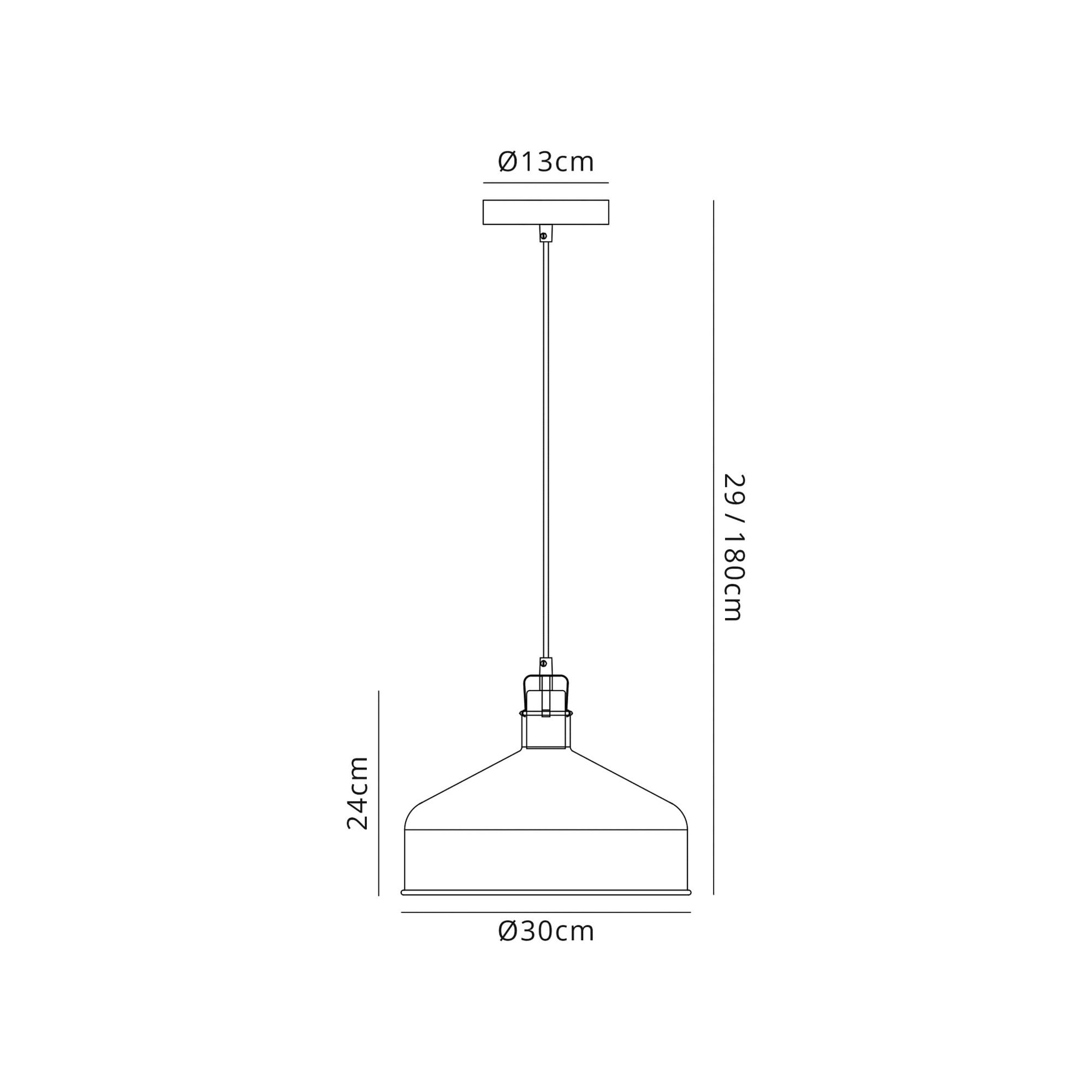 Fabula Forest Single Medium Pendant - Sand White & Satin Nickel