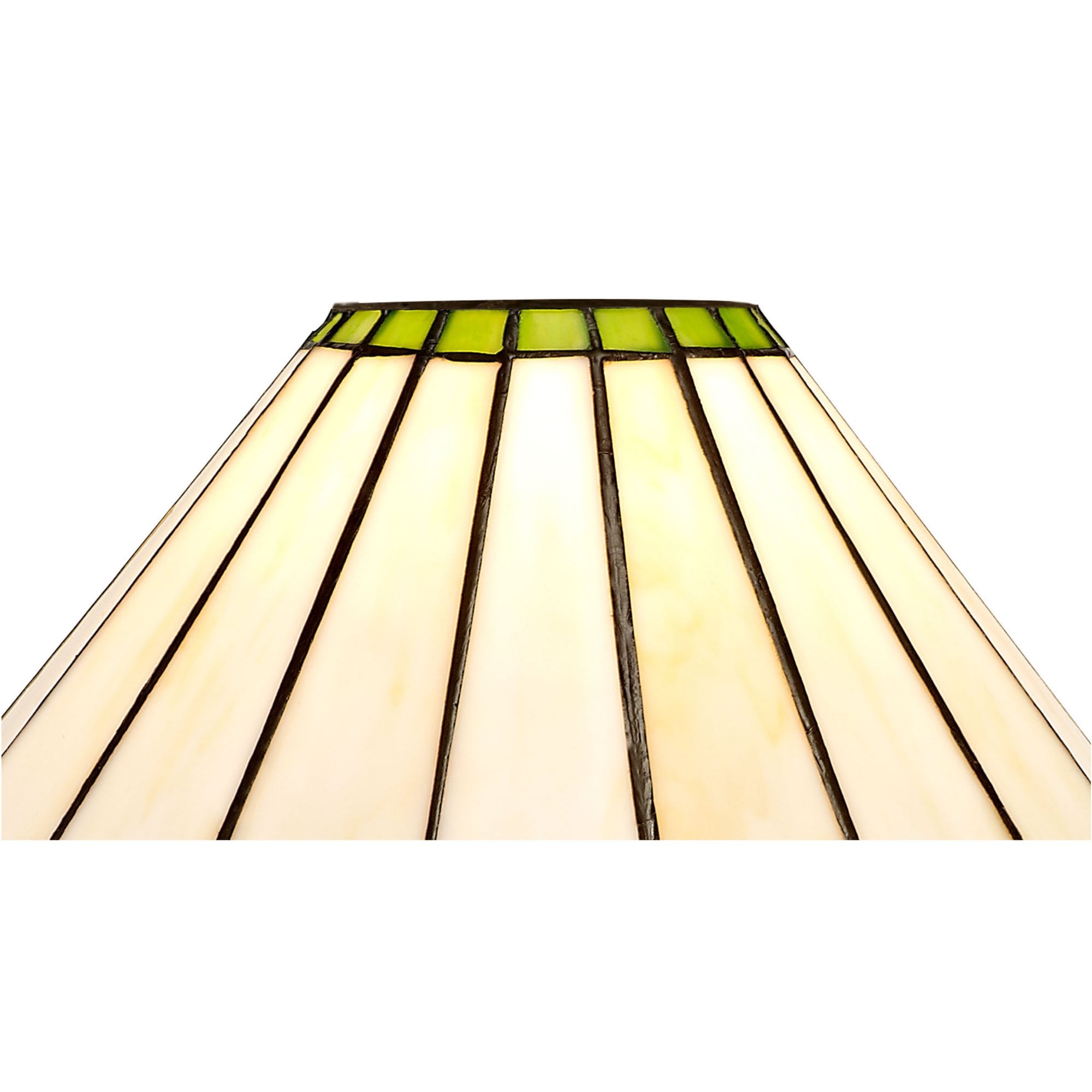 Fabula Amberley 30cm Tiffany Shade - Green & Cream - Shade Only