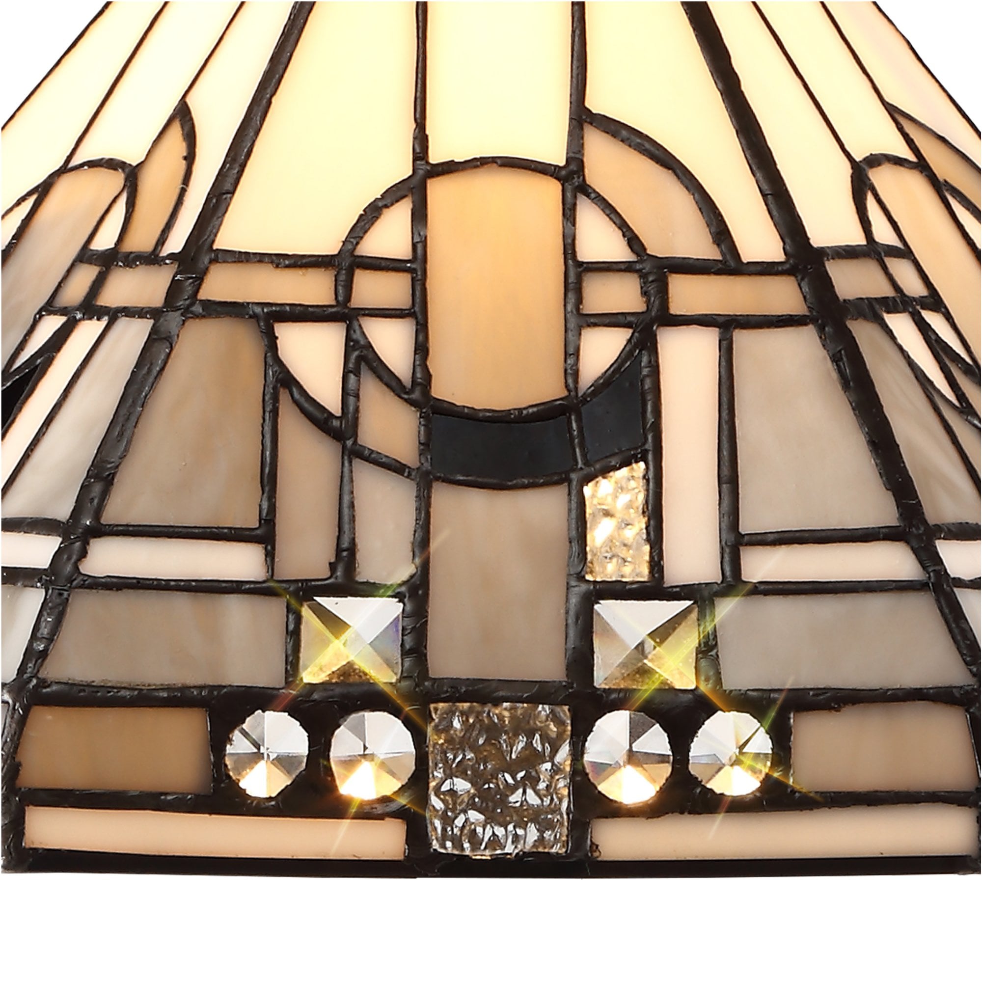 Fabula Cranbourne 30cm Tiffany Shade - Grey - Shade Only