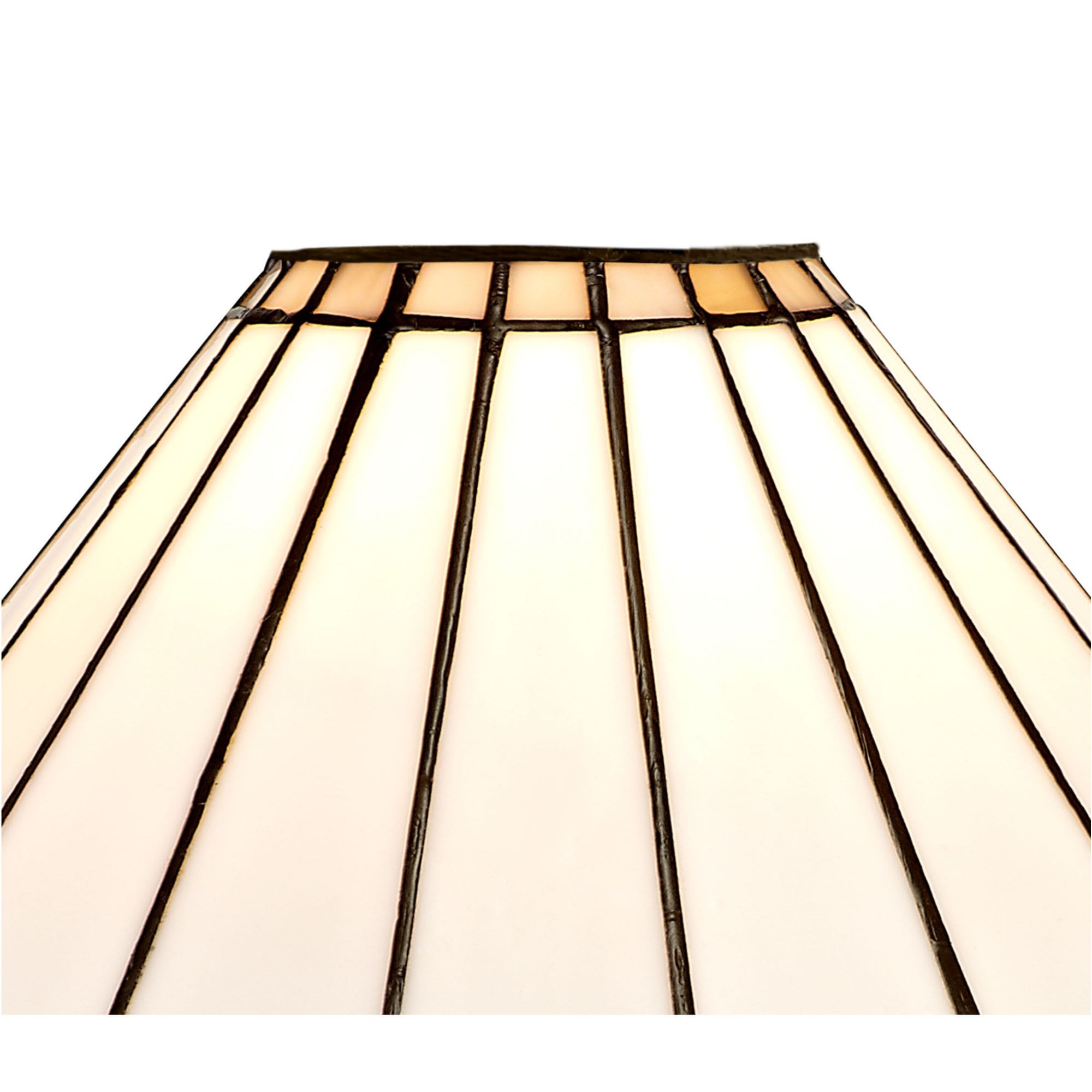Fabula Amberley 30cm Tiffany Shade - Grey & White - Shade Only