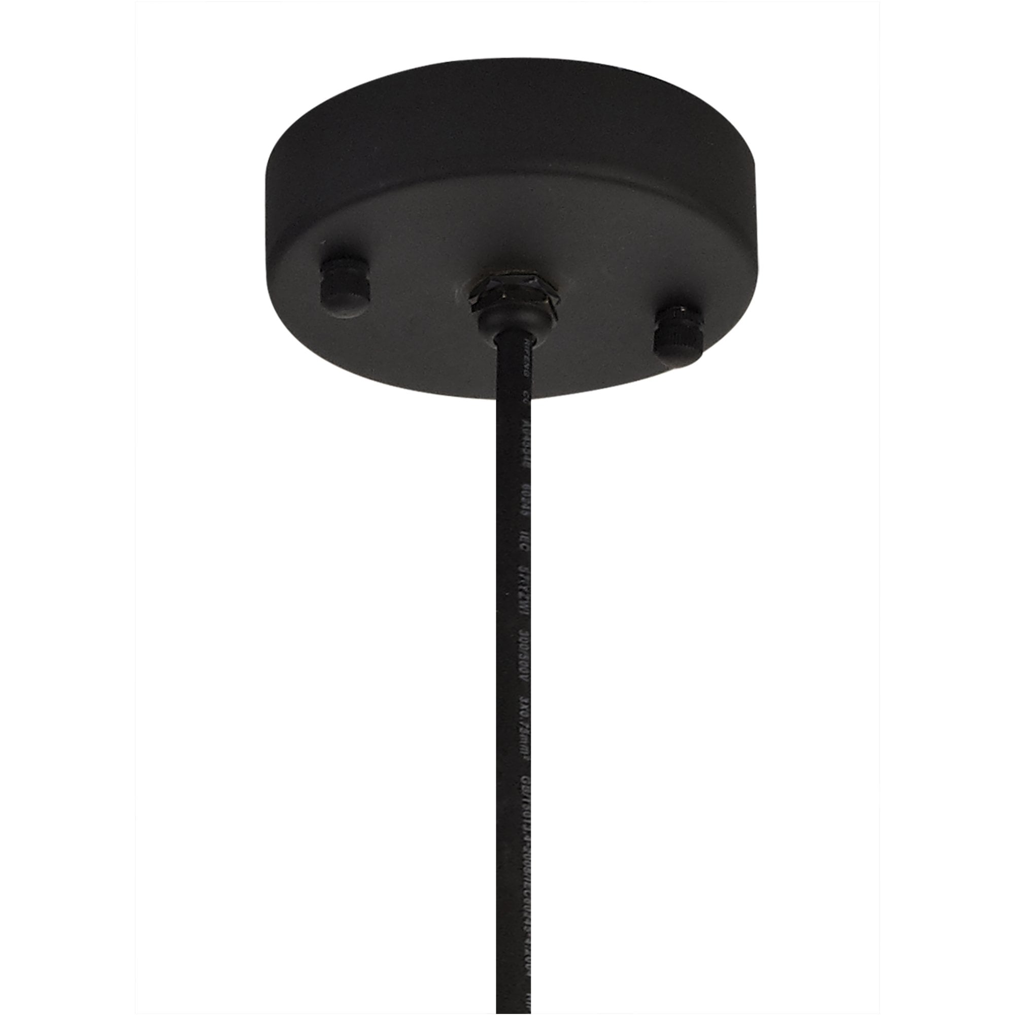 Fabula Catherine Pendant - Matt Black & Antique Brass - IP65