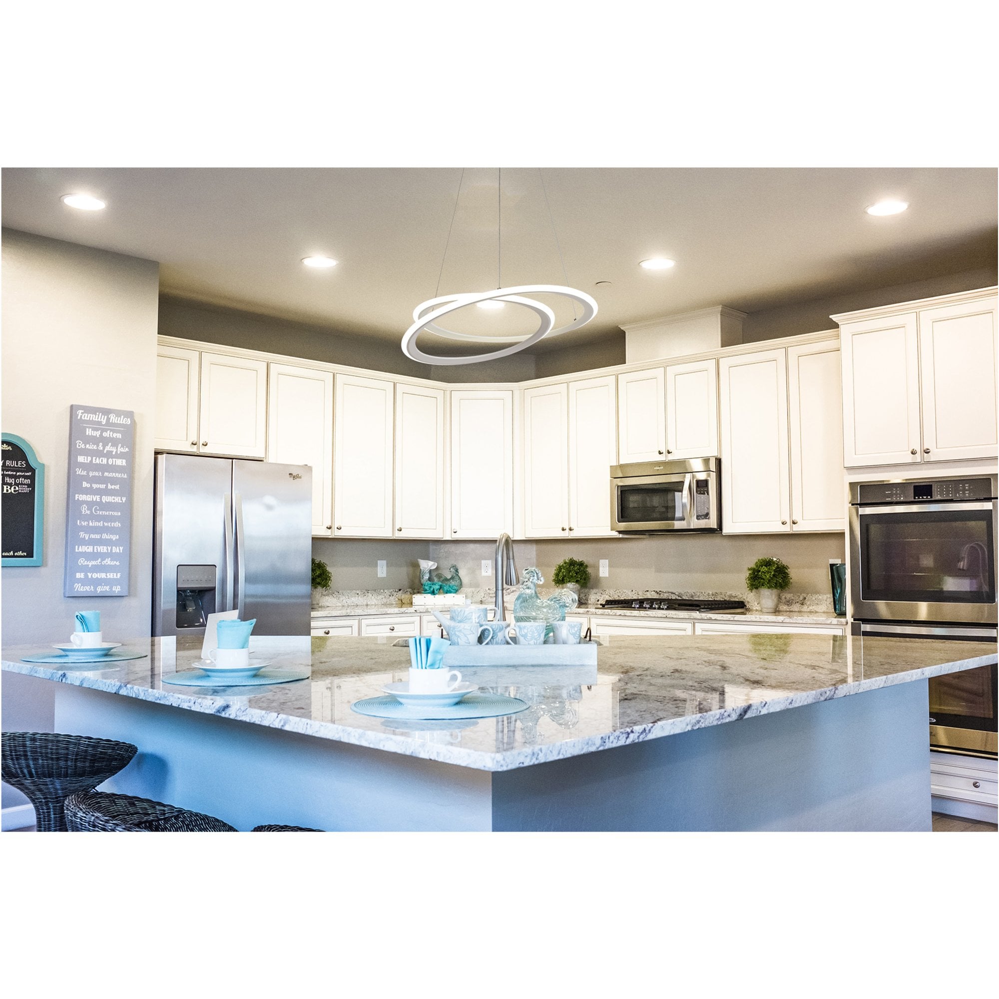 Fabula Jessel Dimmable LED Pendant - Matt White