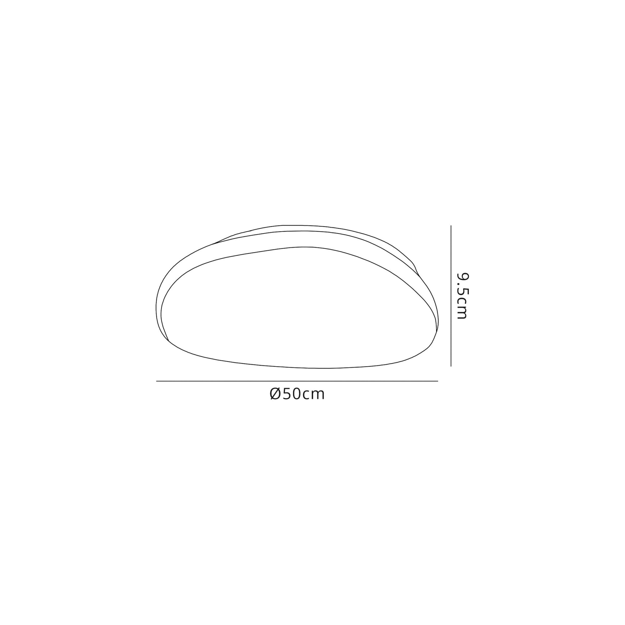 Fabula Hampton LED Flush Light - White Acrylic - IP44