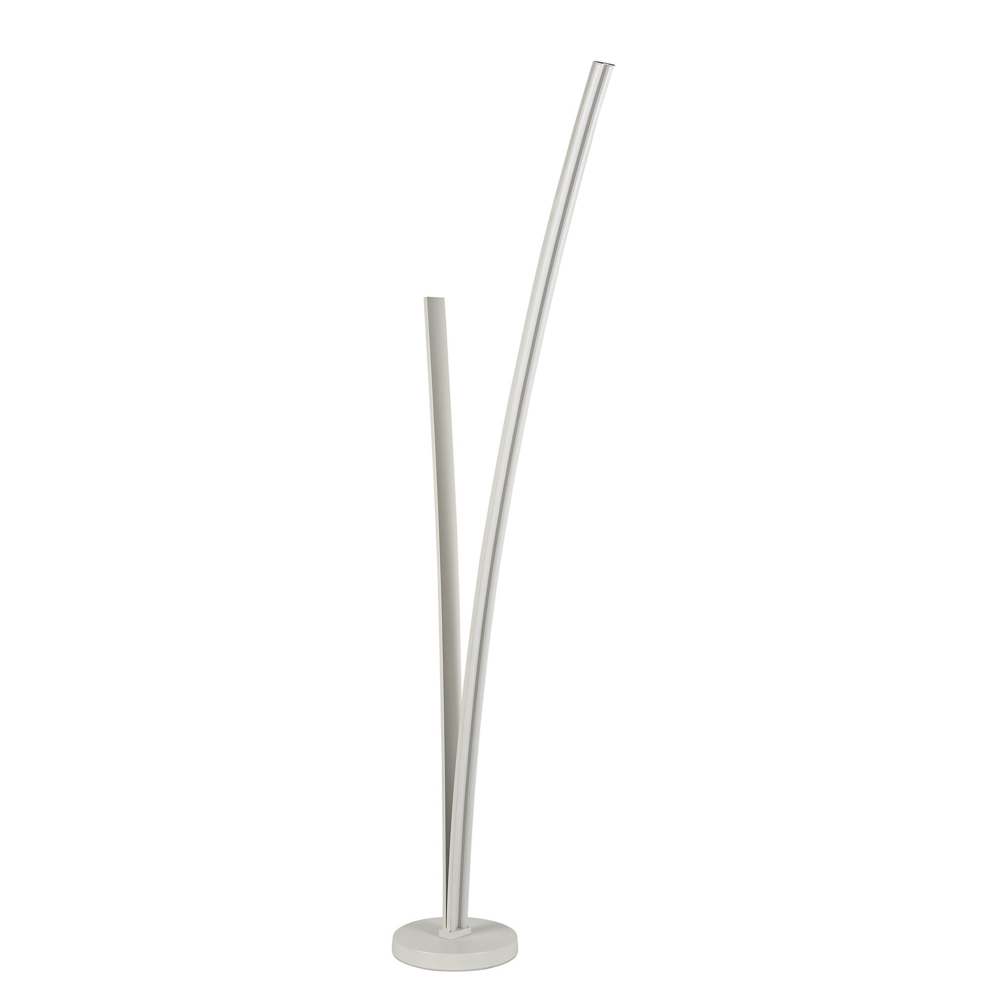 Fabula Barncroft 2 Light Dimmable LED Floor Light - White