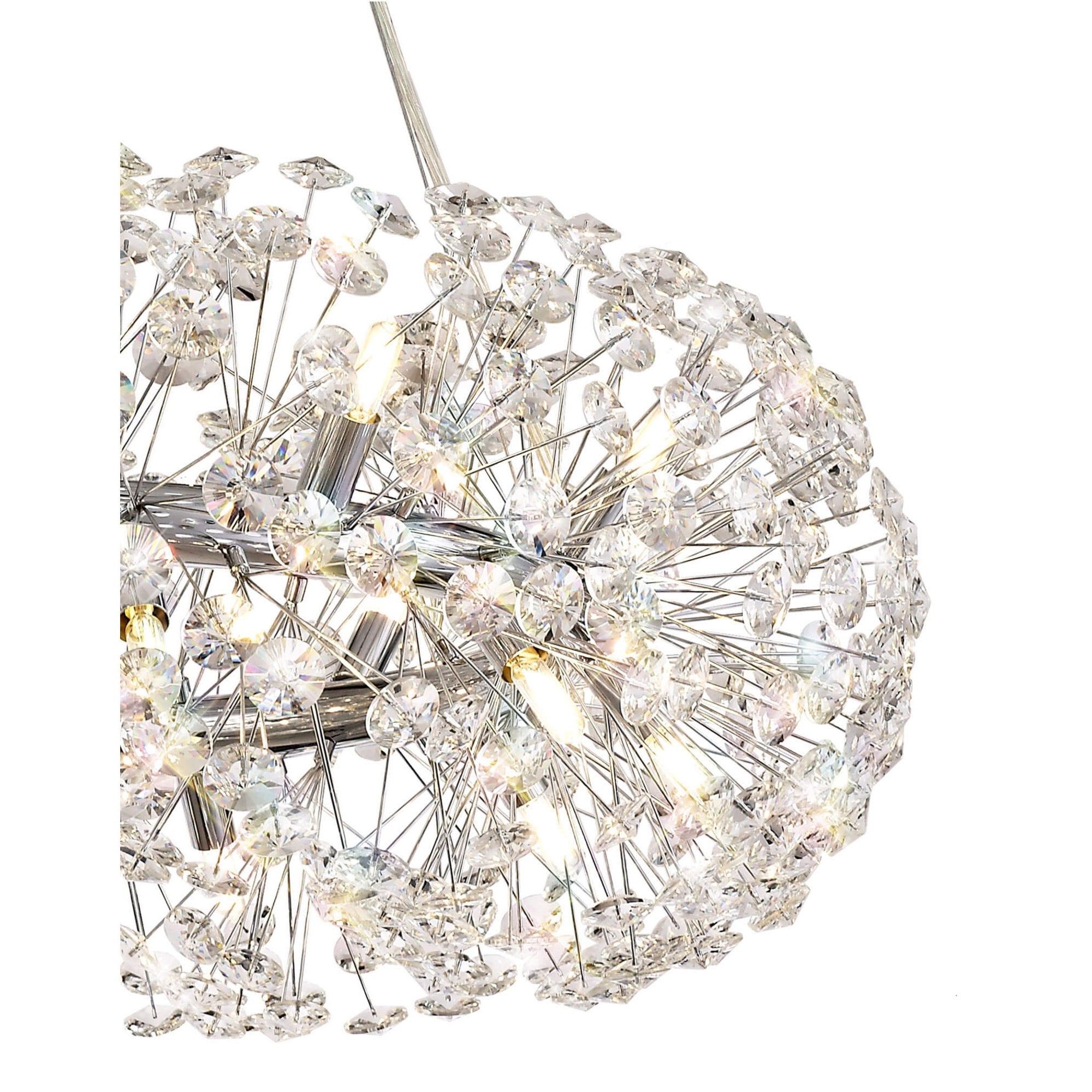 Fabula Grosvenor 20 Light Pendant - Polished Chrome & Crystal