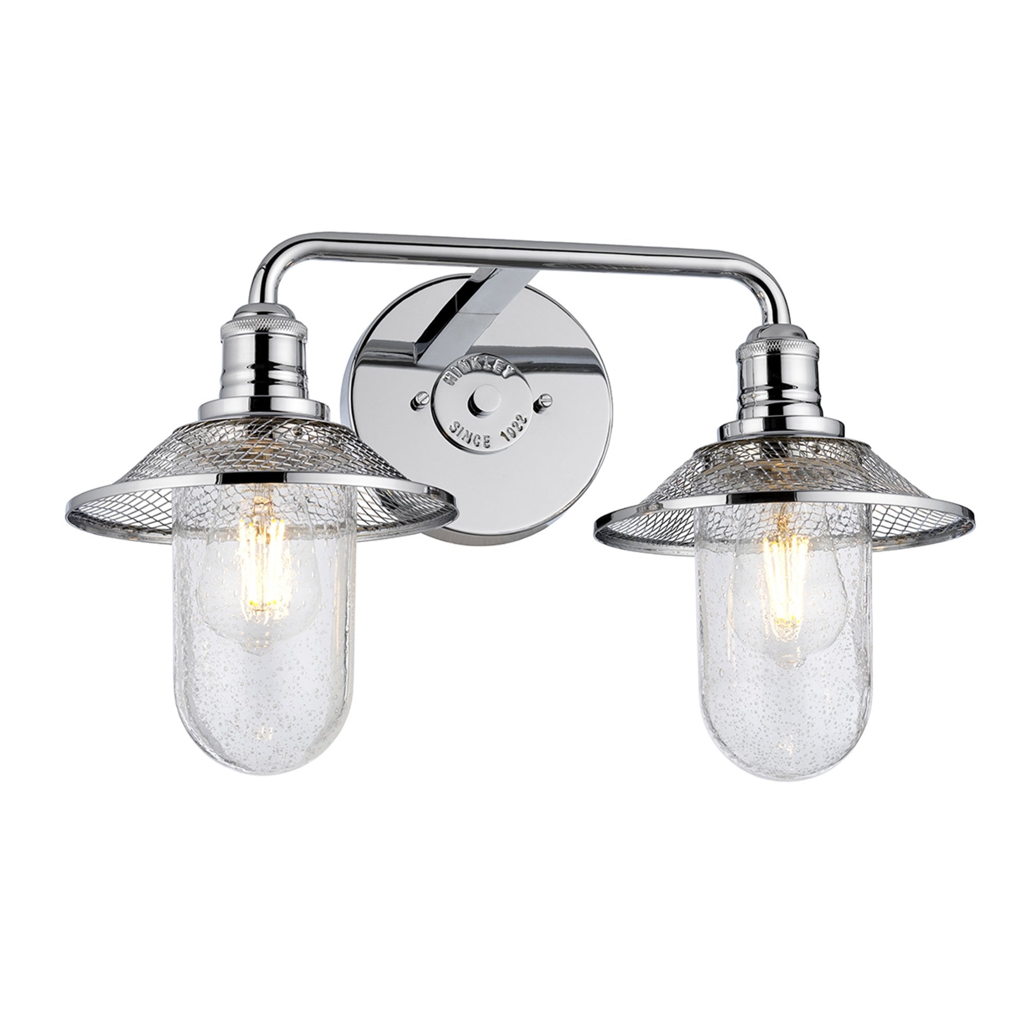 Quintiesse Rigby 2 Light Bathroom Wall Light - Polished Chrome