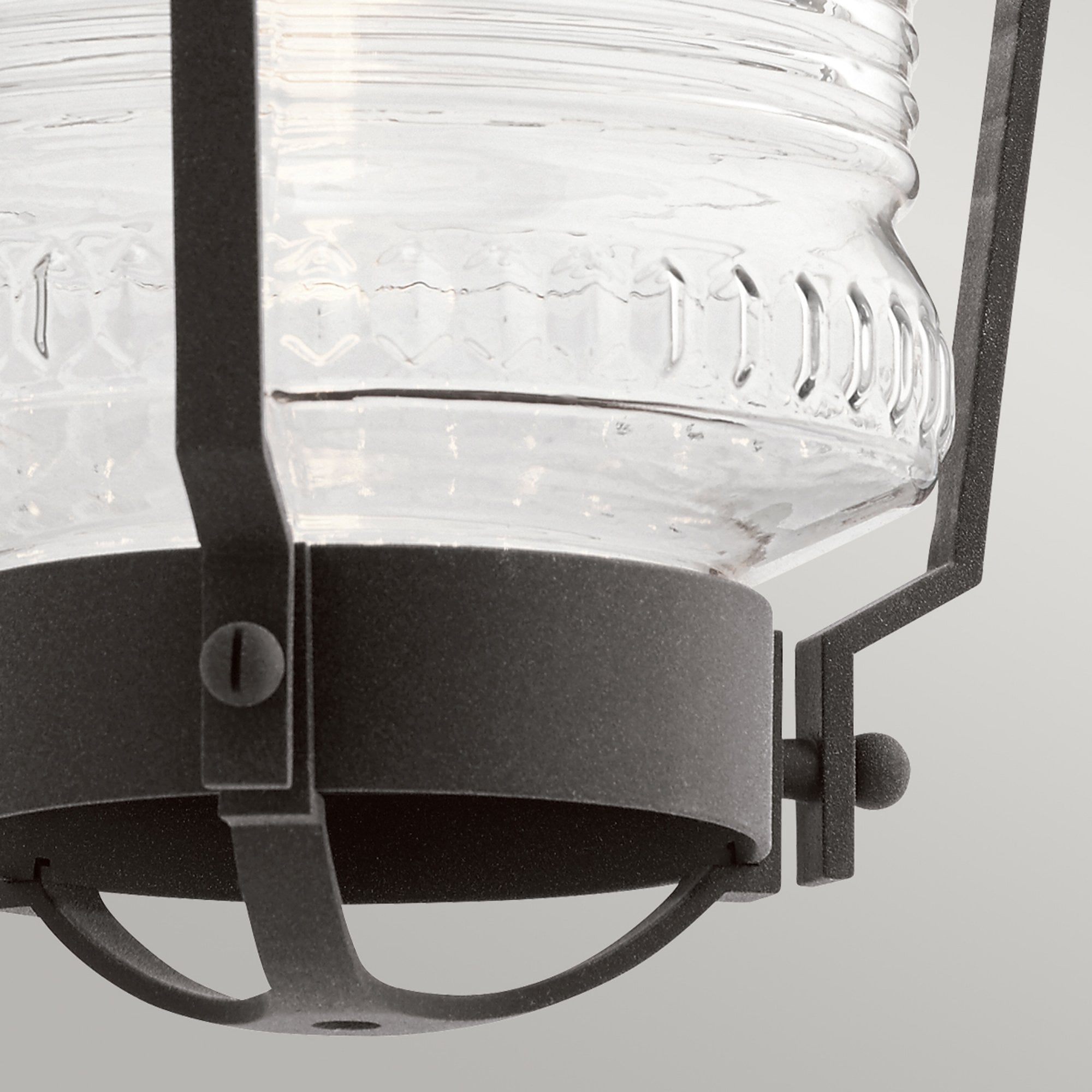 Quintiesse Chance Harbor Single Large IP44 Wall Lantern - Weathered Zinc